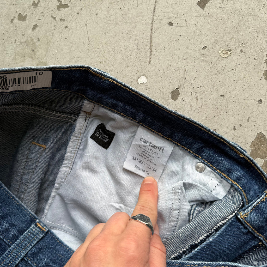Carhartt | jeans | mørkeblå | W33 L34 - Re:Junk Vintage
