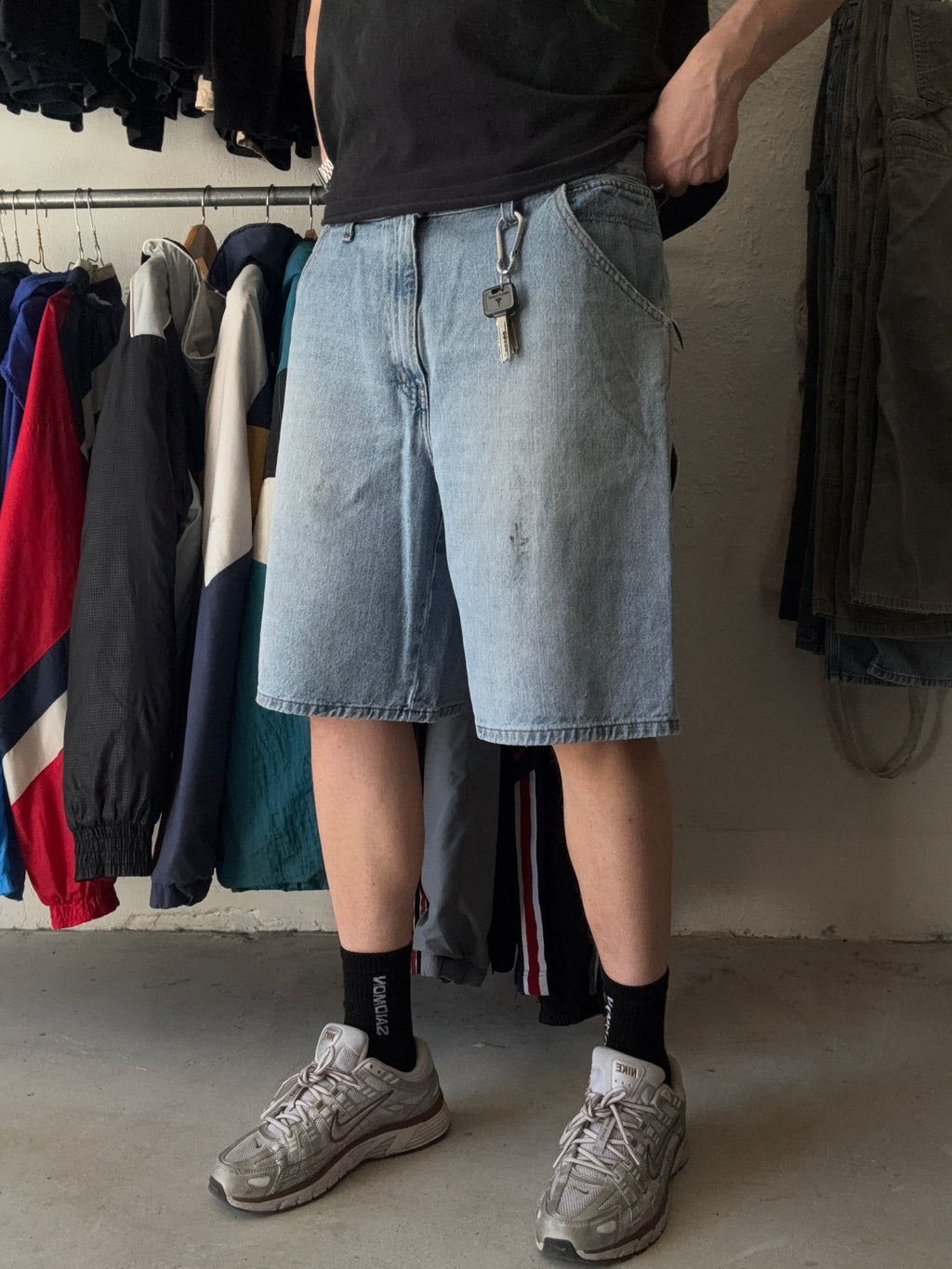 Carpenter | denim jorts | lyseblå | W36 - Re:Junk Vintage
