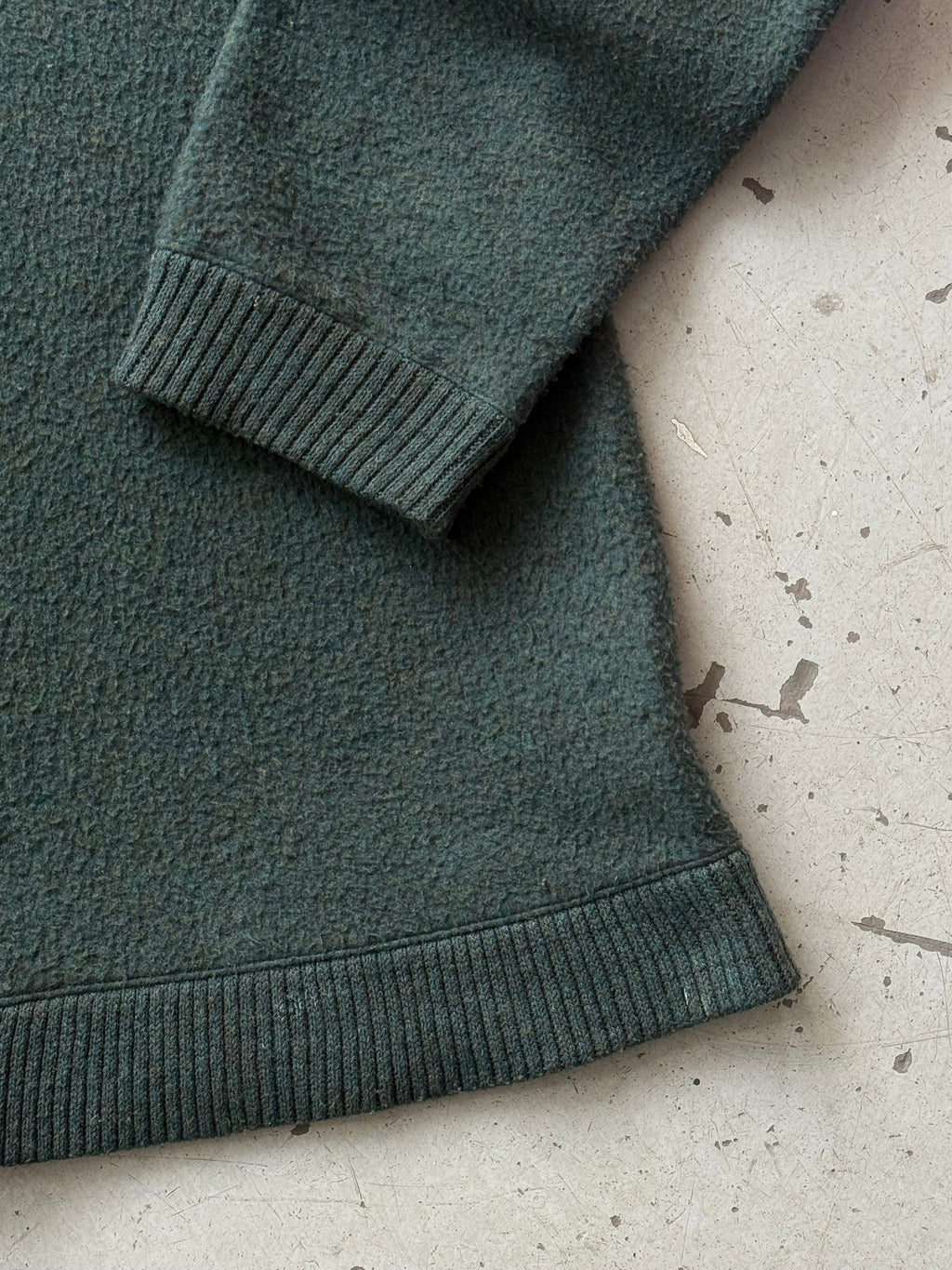 Cedixsept | 1/4 zip | mørkegrøn | medium - Re:Junk Vintage