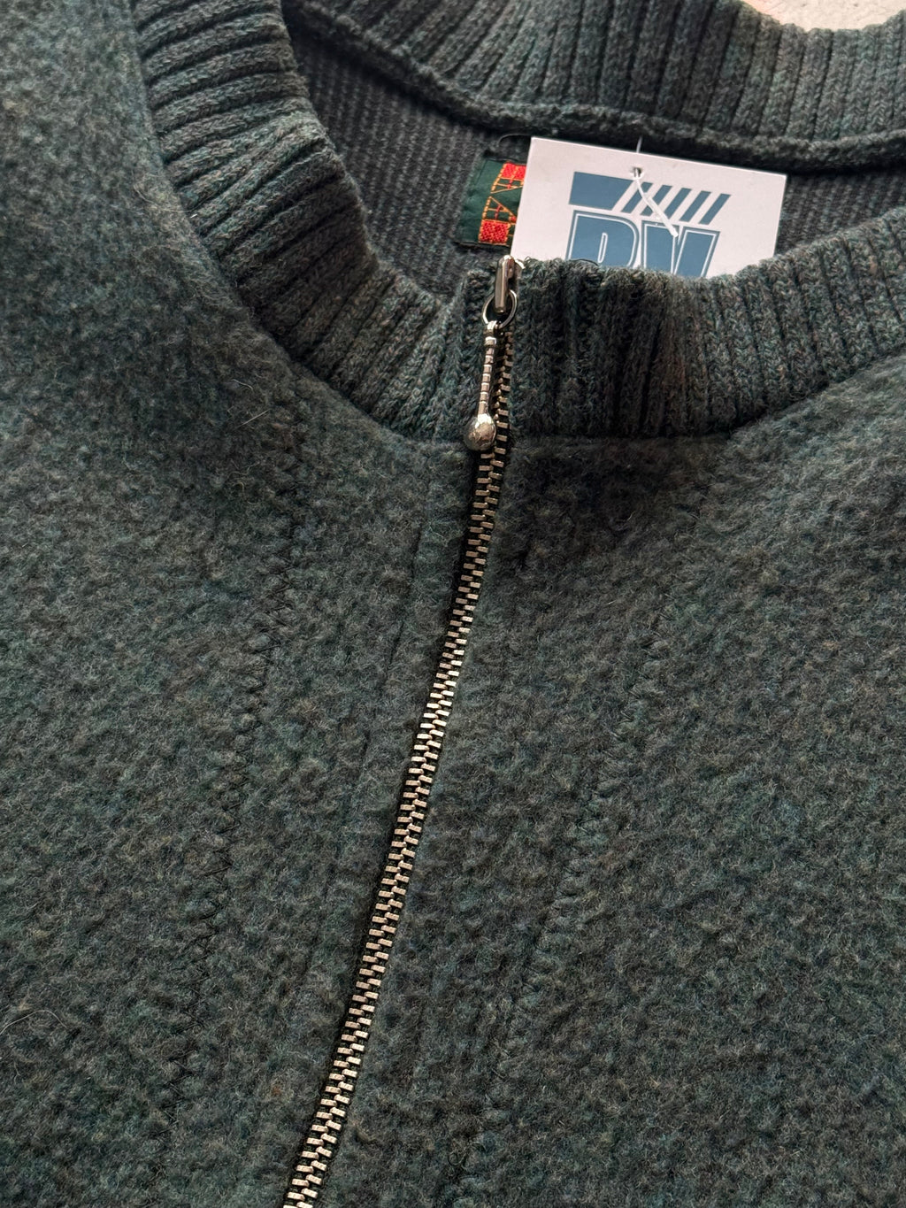 Cedixsept | 1/4 zip | mørkegrøn | medium - Re:Junk Vintage