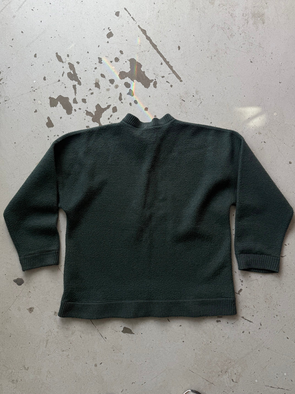 Cedixsept | 1/4 zip | mørkegrøn | medium - Re:Junk Vintage