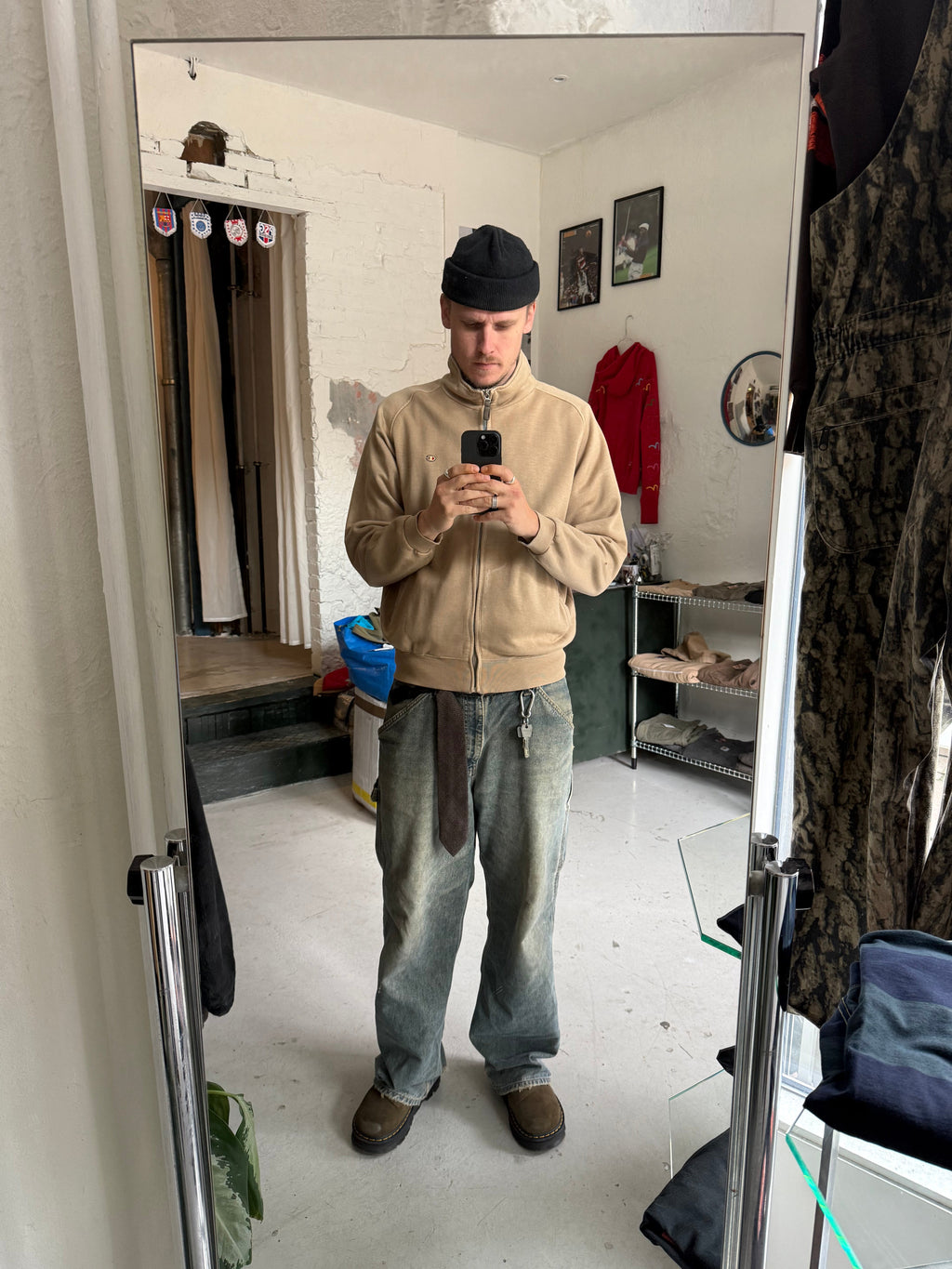 Champion USA Sweatshirt Sand (M) - Re:Junk Vintage