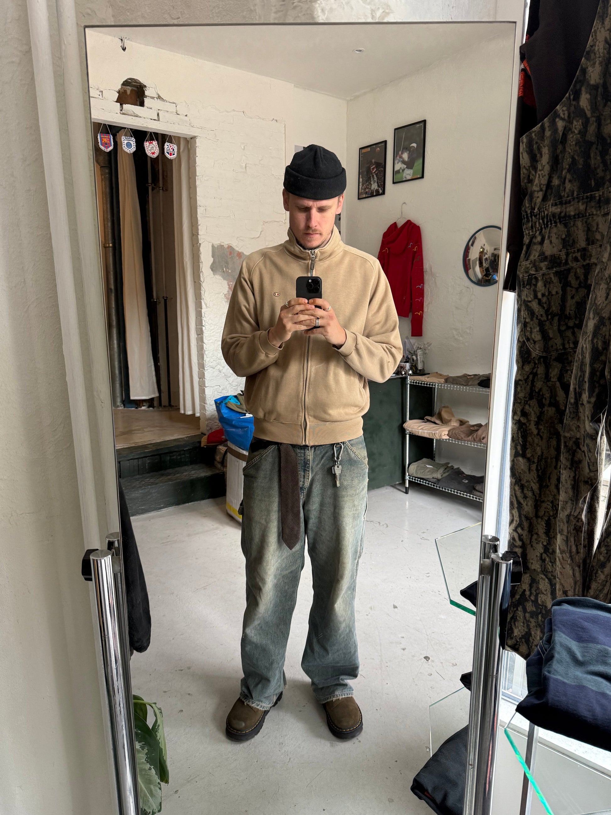 Champion USA Sweatshirt Sand (M) - Re:Junk Vintage