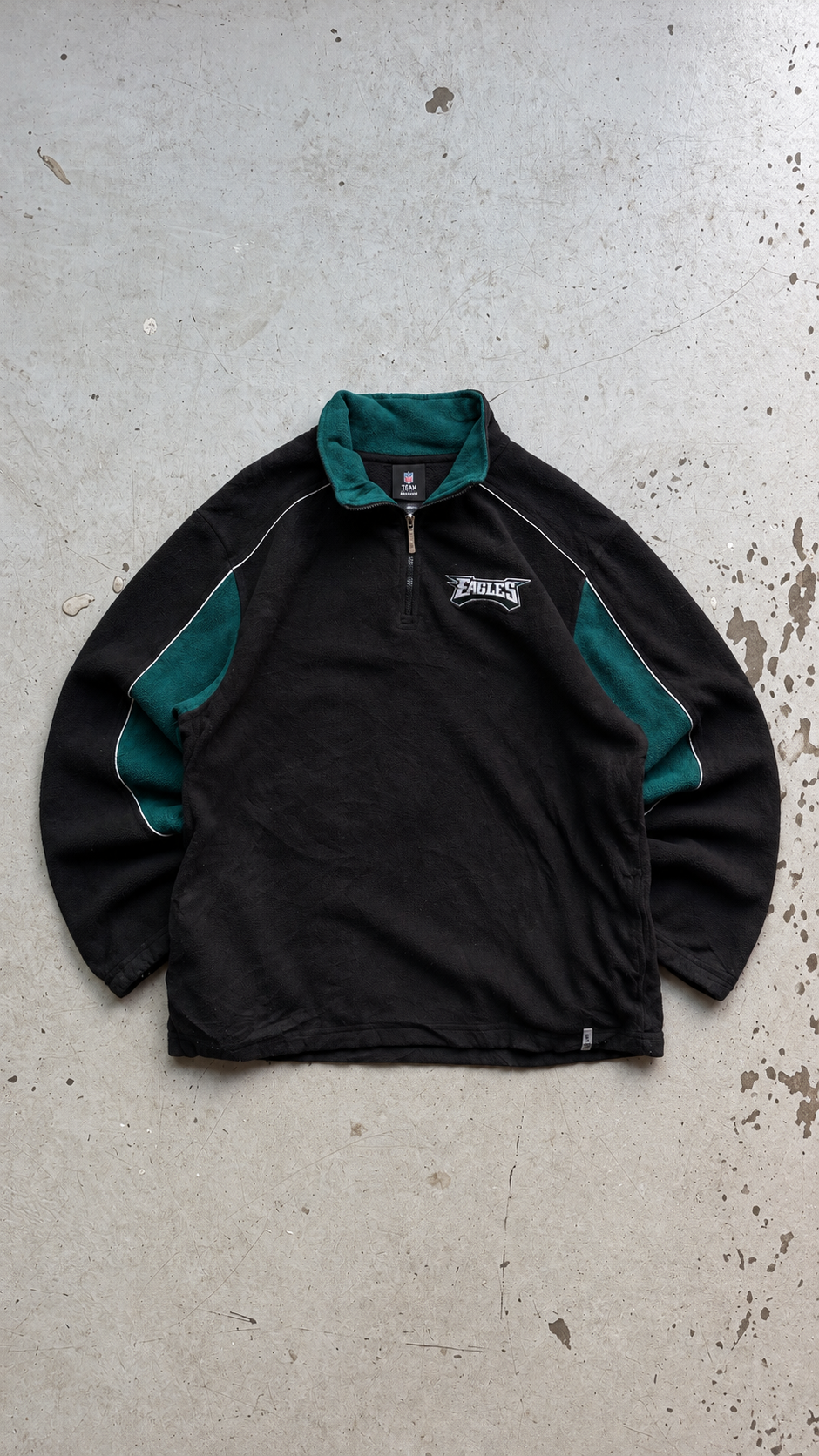 Reebok | Vintage Eagles fleece | Sort/grøn | M