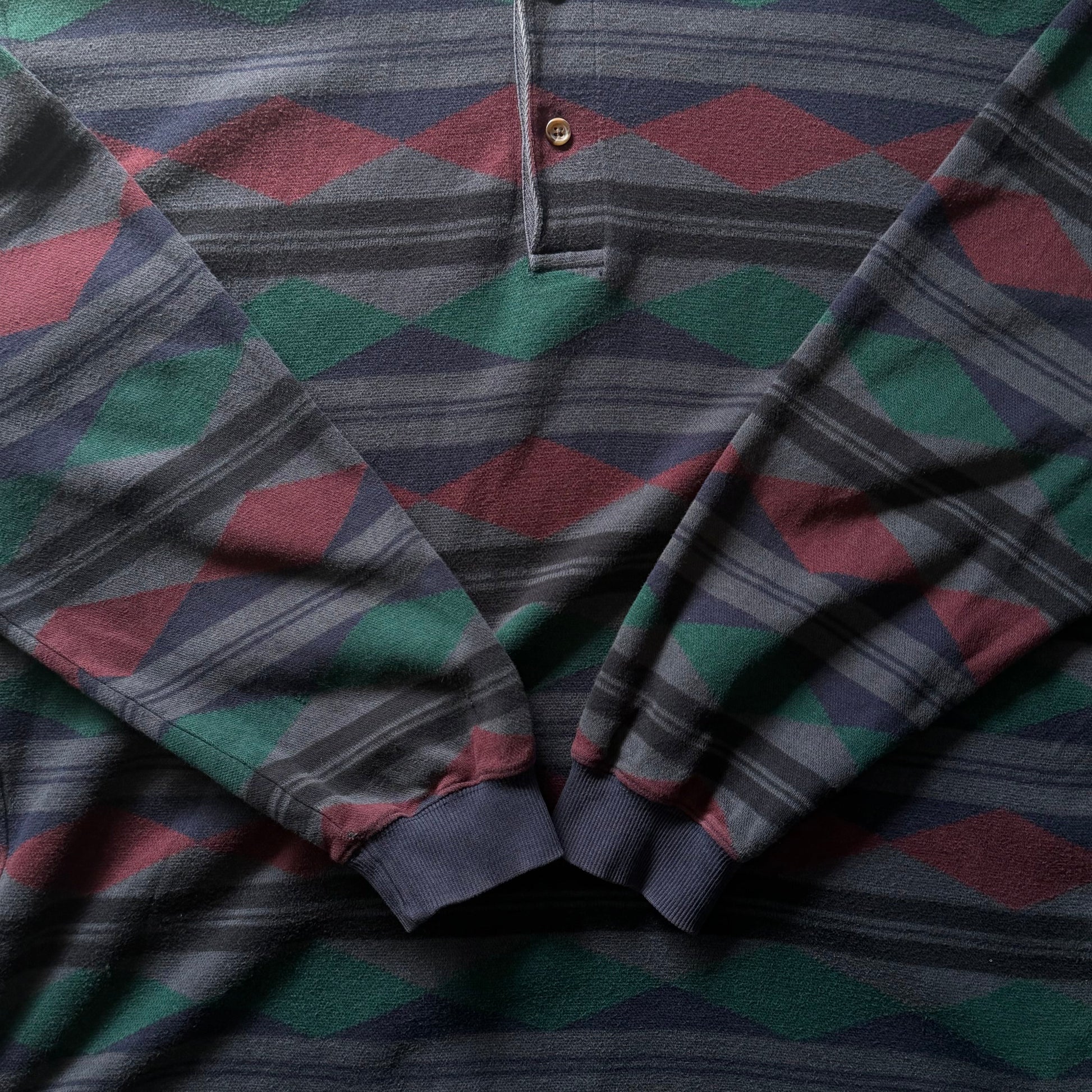 Guess | vintage polo | grøn/bordeaux | L - Re:Junk Vintage