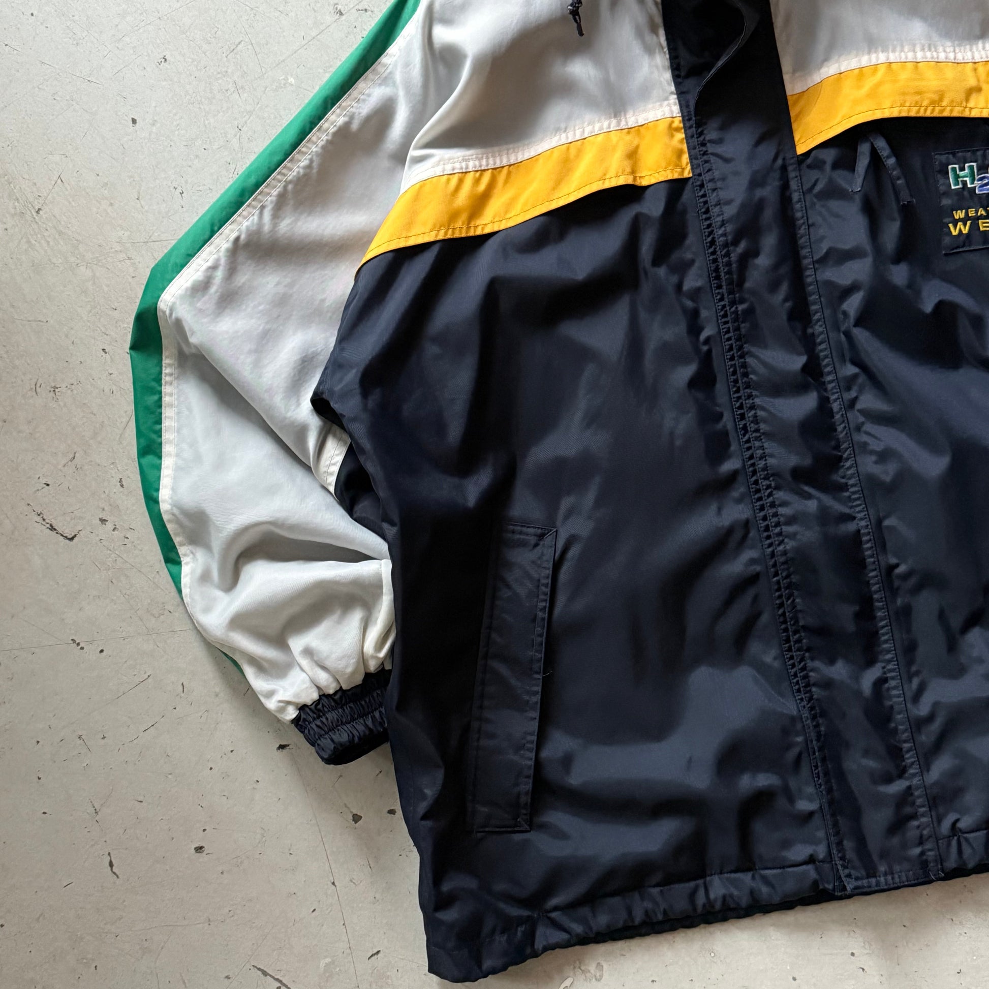 H2O | Windbreaker / Regnjakke | Multifarvet | M - Re:Junk Vintage