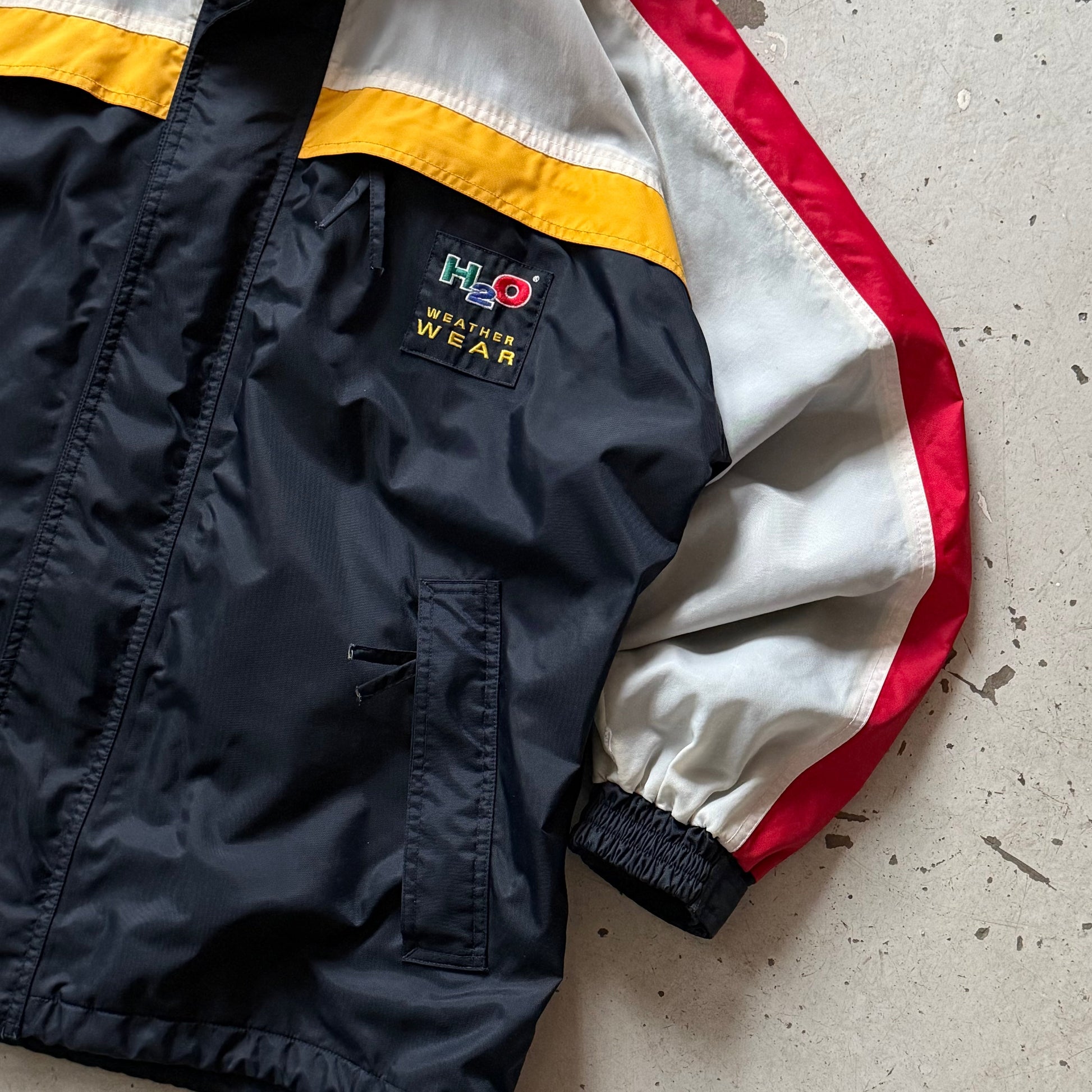 H2O | Windbreaker / Regnjakke | Multifarvet | M - Re:Junk Vintage