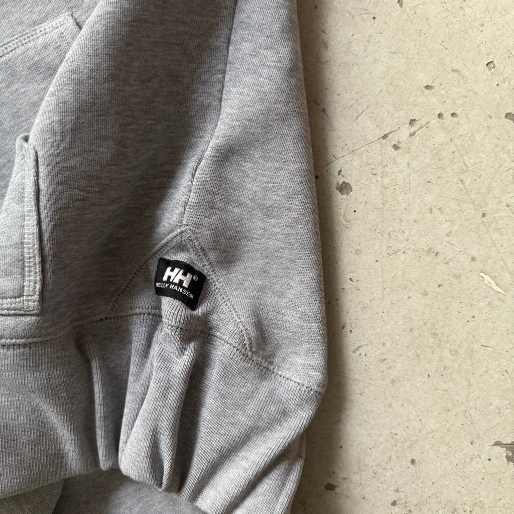 Helly Hansen hoodie – vintage grå hættetrøje med logo (Small) - Re:Junk Vintage