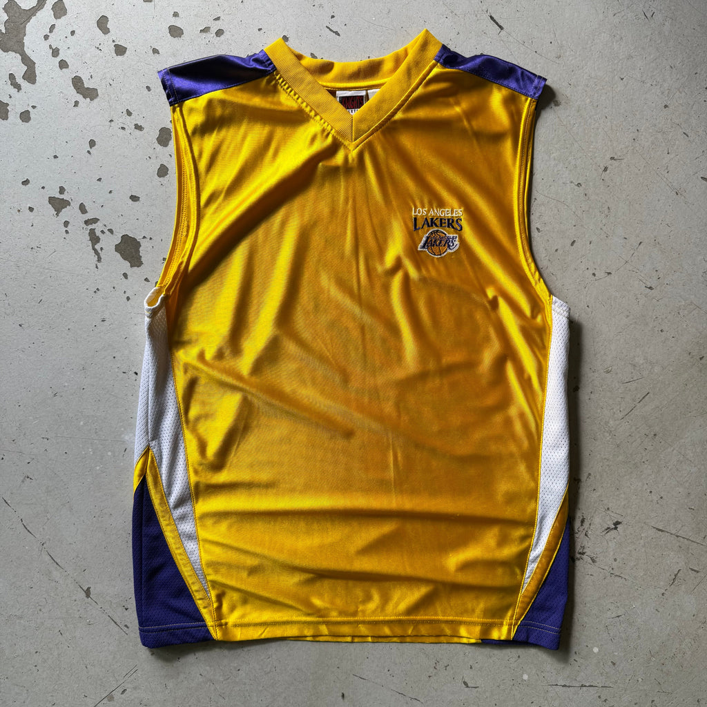 Iron Knights Athletics | Los Angeles Lakers jersey | gul/lilla | L - Re:Junk Vintage