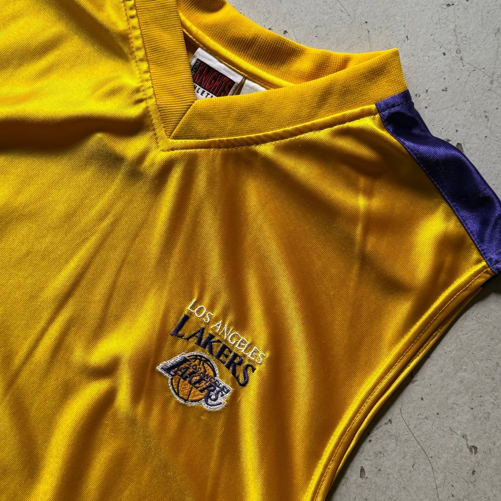 Iron Knights Athletics | Los Angeles Lakers jersey | gul/lilla | L - Re:Junk Vintage