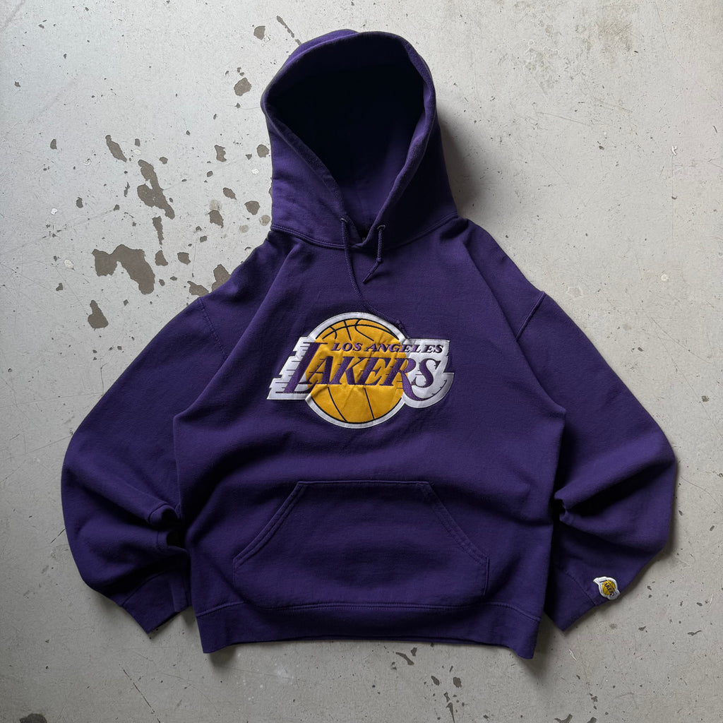 LA Lakers | hoodie | lilla | medium - Re:Junk Vintage