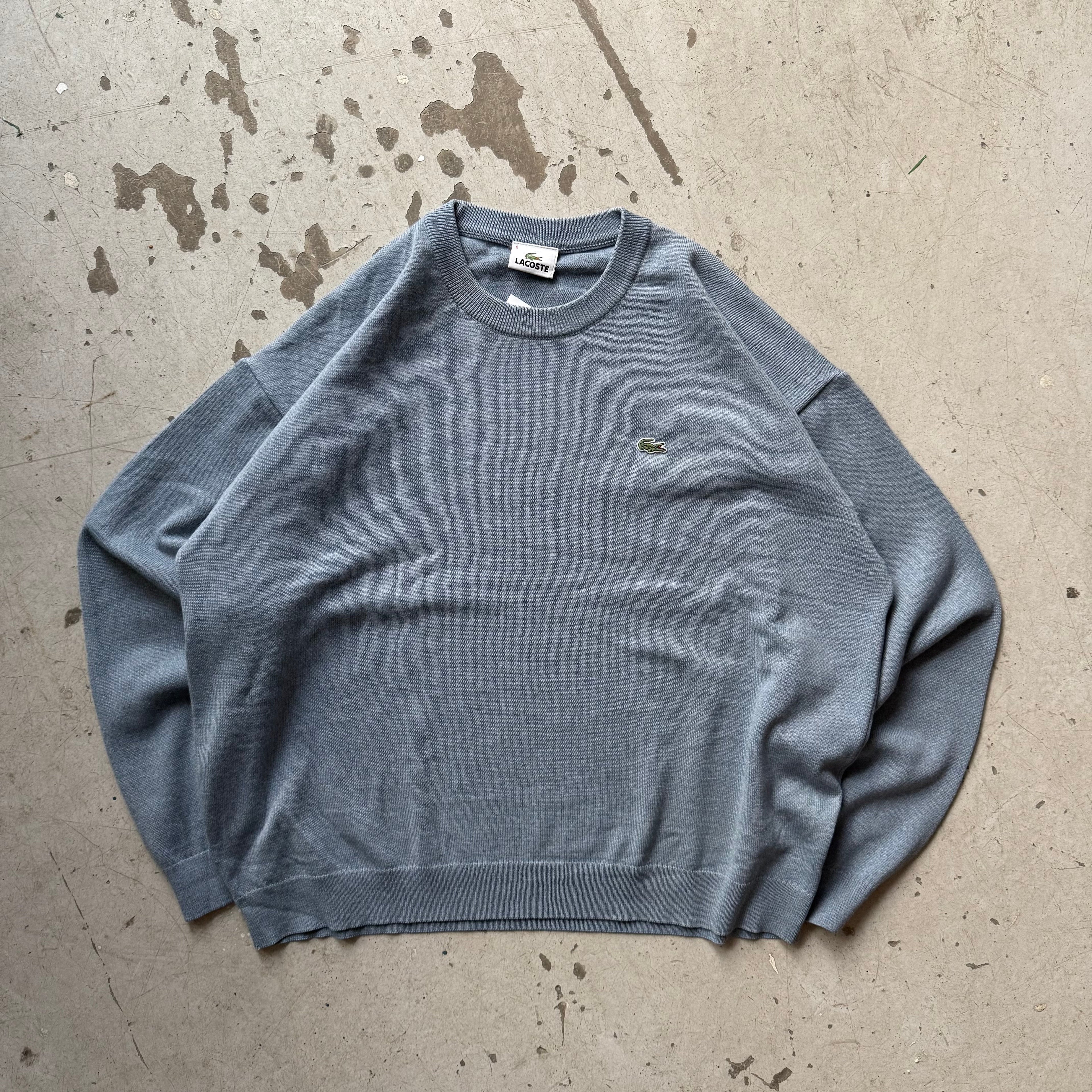 Lacoste lyseblå sweatshirt M/L • Vintage crewneck