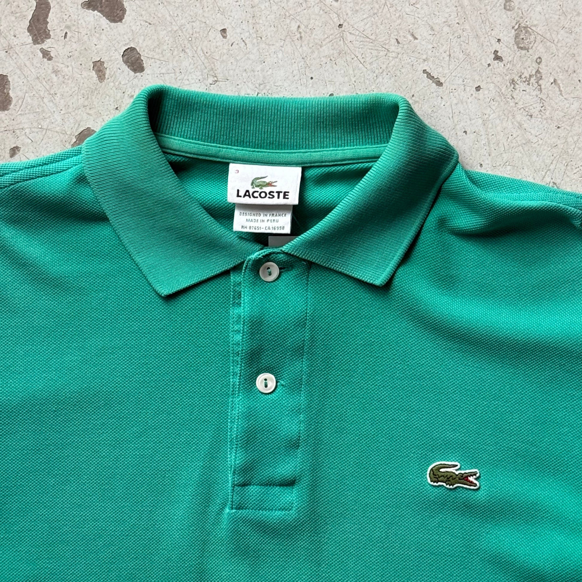 Lacoste Polo – Grøn – Str. S – Klassisk Fit – Vintage - Re:Junk Vintage