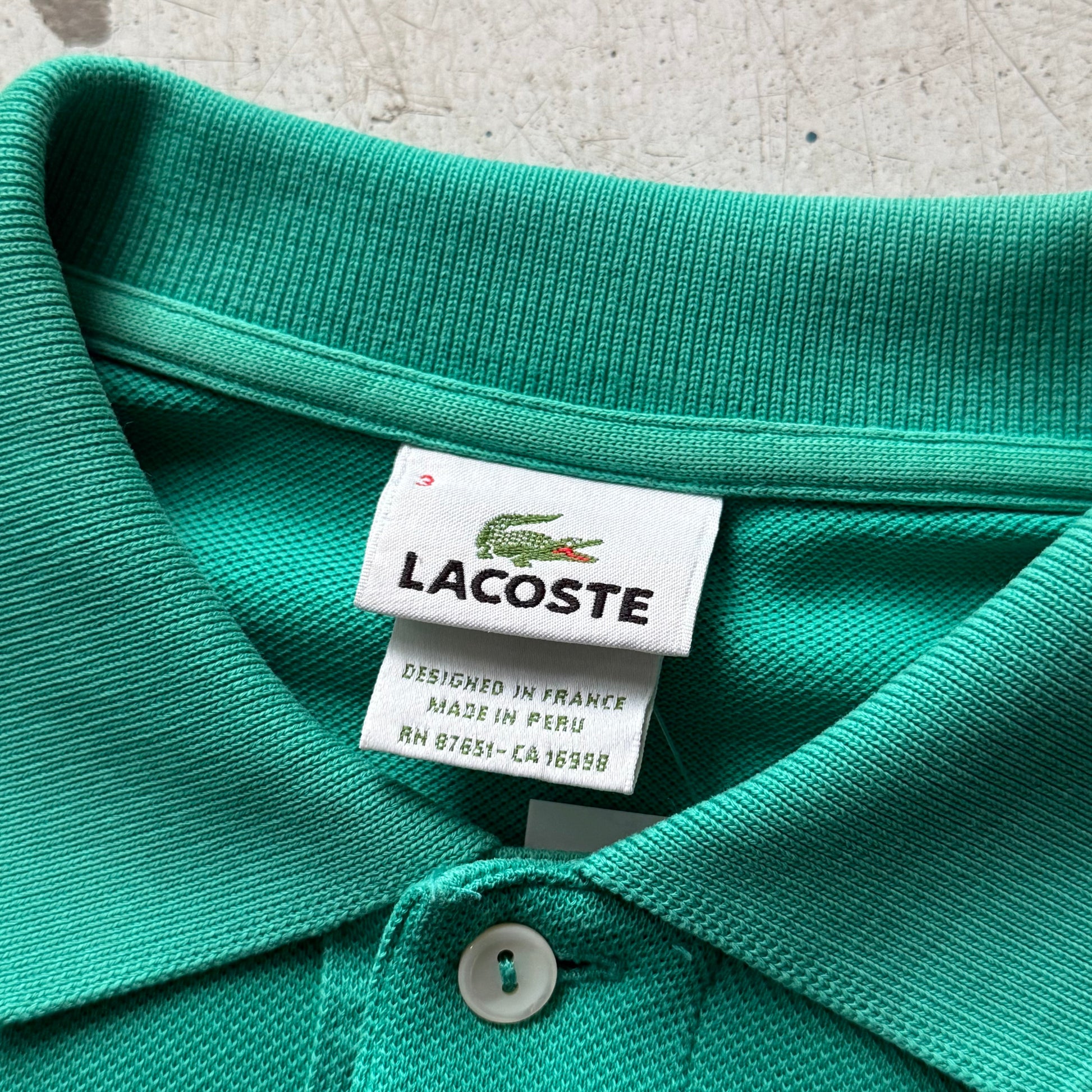 Lacoste Polo – Grøn – Str. S – Klassisk Fit – Vintage - Re:Junk Vintage