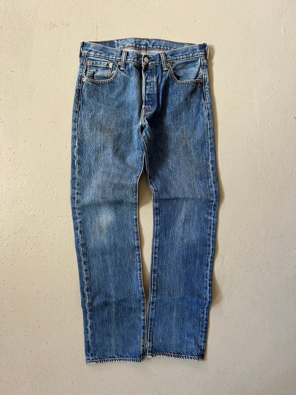 Levi’s 501 vintage jeans W30/L32 – klassisk straight fit denim blå 90’erne - Re:Junk Vintage