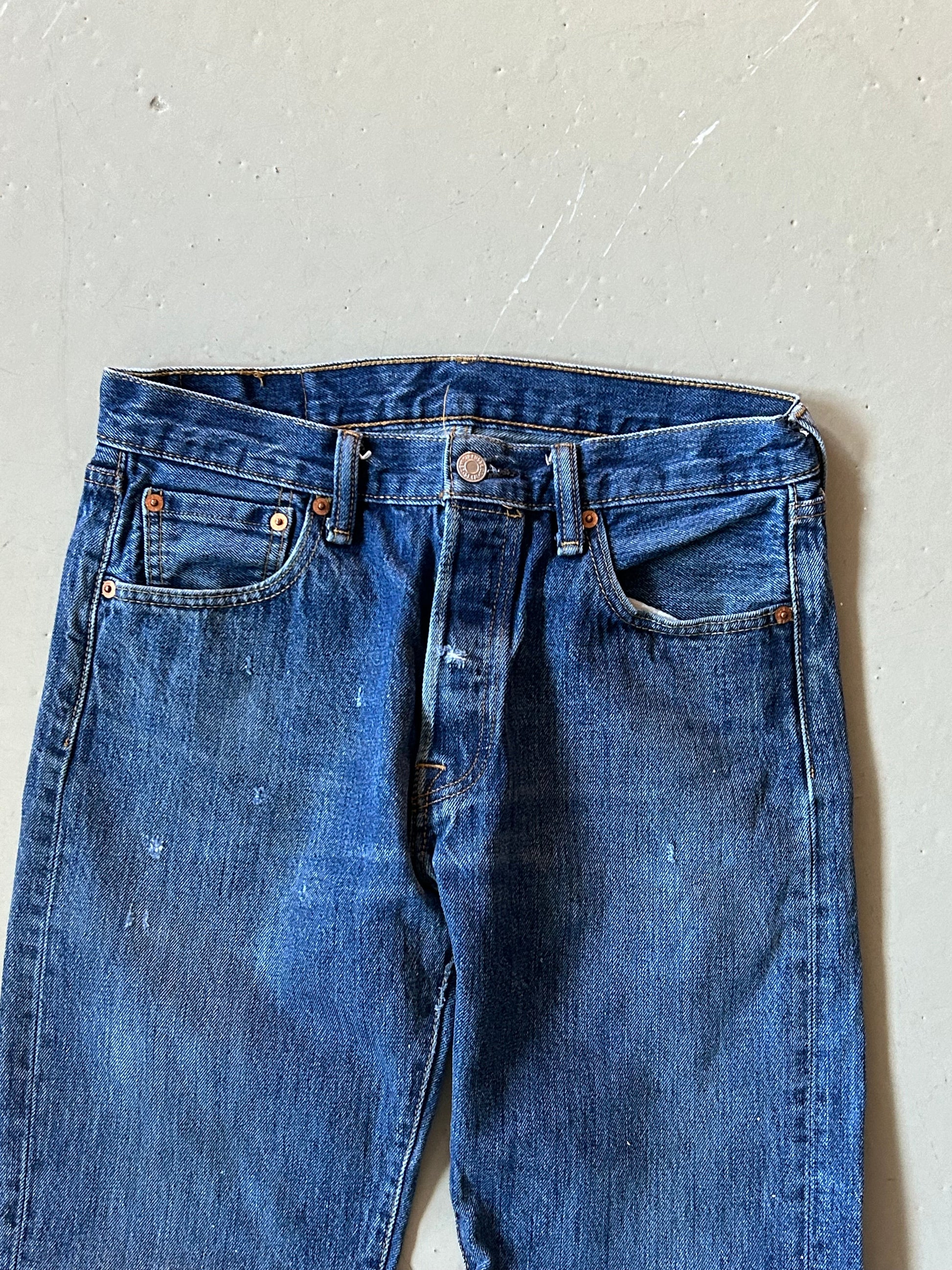 Levi’s 501 vintage jeans W30/L34 – klassisk straight fit denim blå 90’erne - Re:Junk Vintage