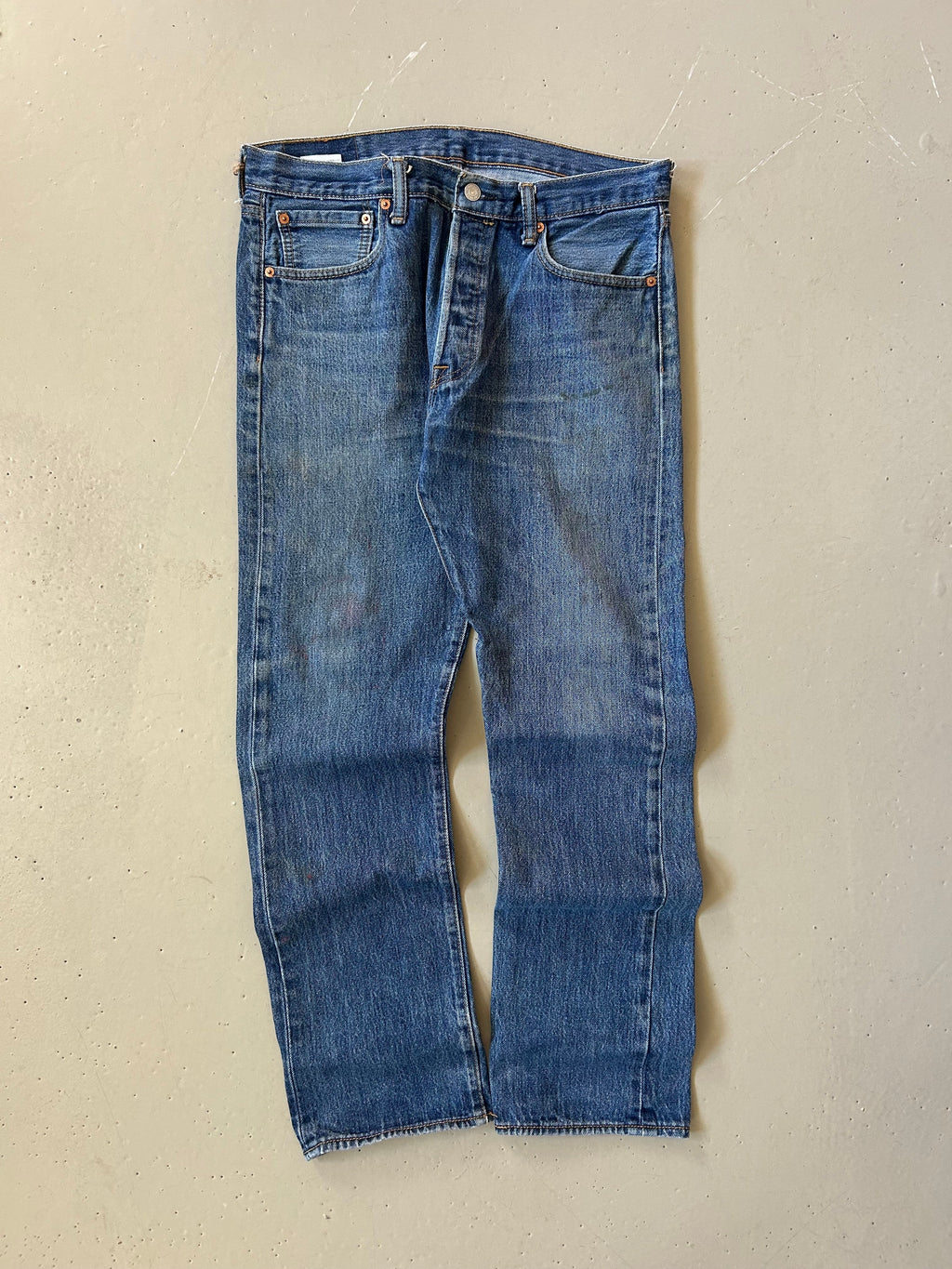 Levi’s 501 vintage jeans W33/L32 – klassisk straight fit denim blå 90’erne - Re:Junk Vintage