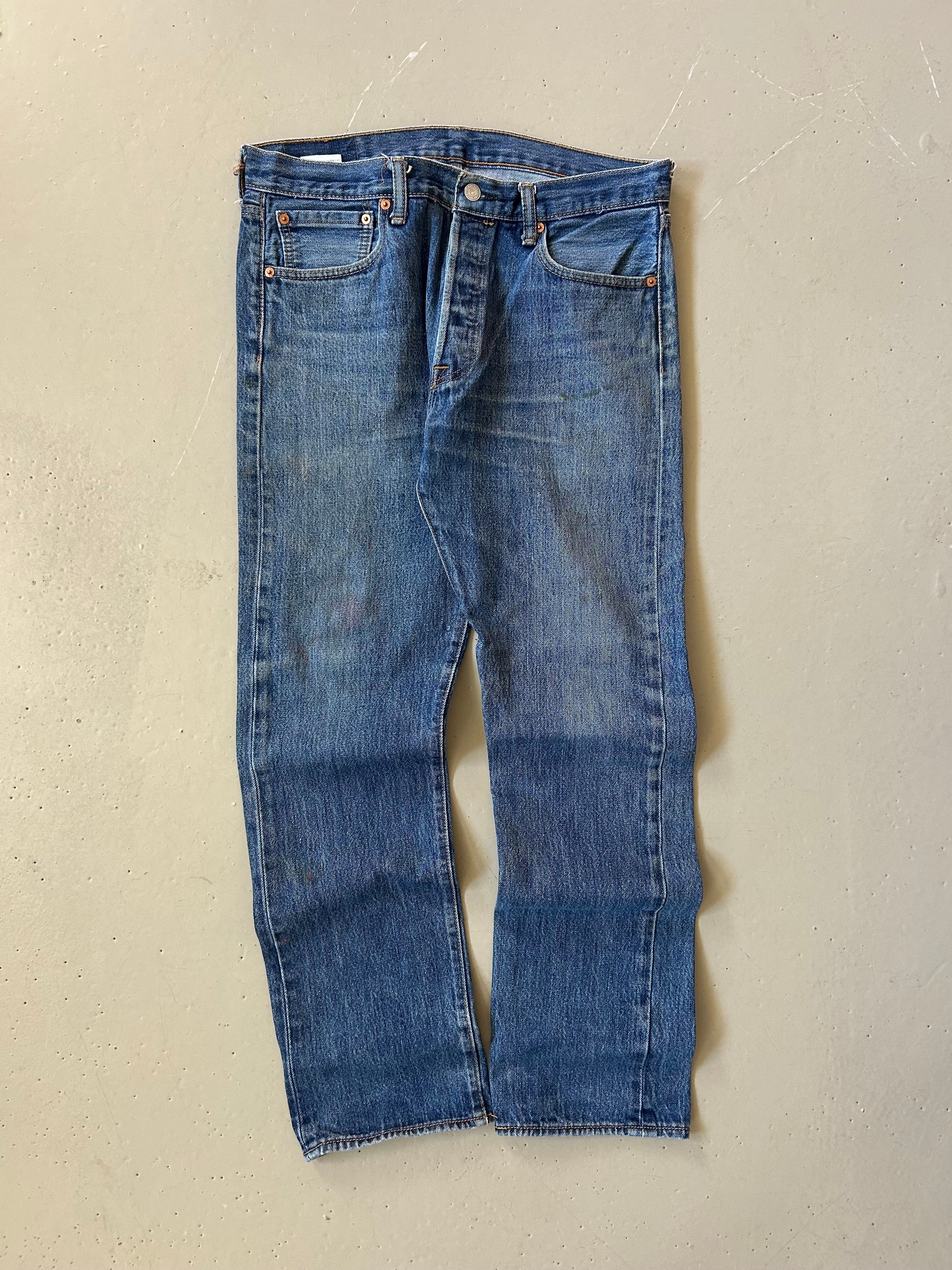 Levi’s 501 vintage jeans W33/L32 – klassisk straight fit denim blå 90’erne