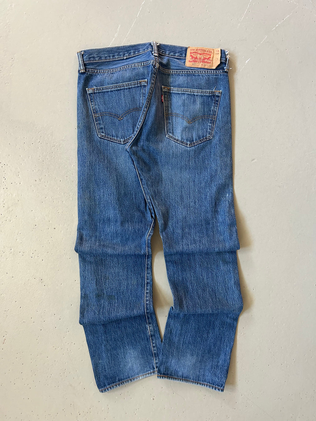Levi’s 501 vintage jeans W33/L32 – klassisk straight fit denim blå 90’erne - Re:Junk Vintage