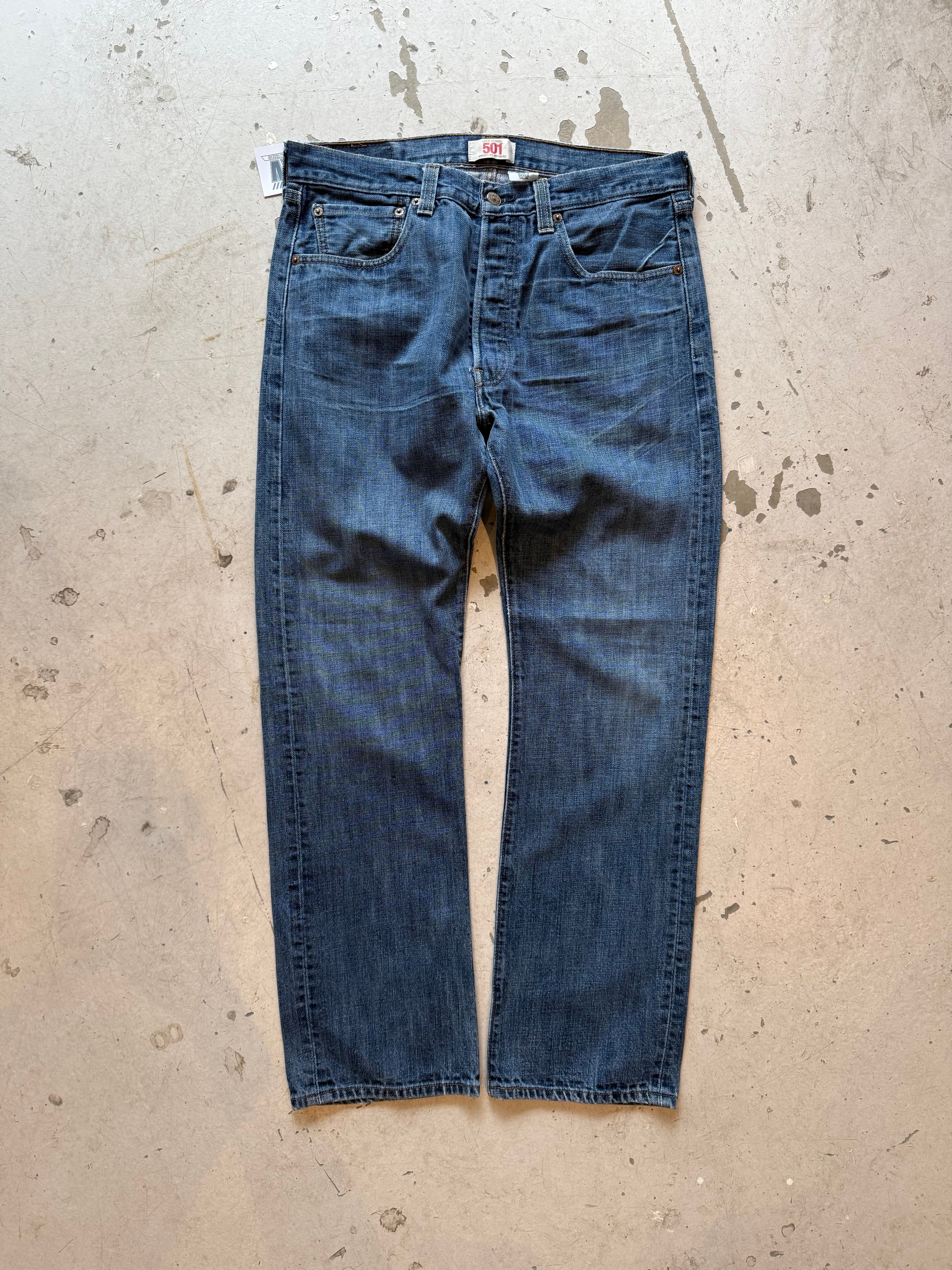 Levi’s 501 vintage jeans W33/L32 – klassisk straight fit denim blå 90’erne