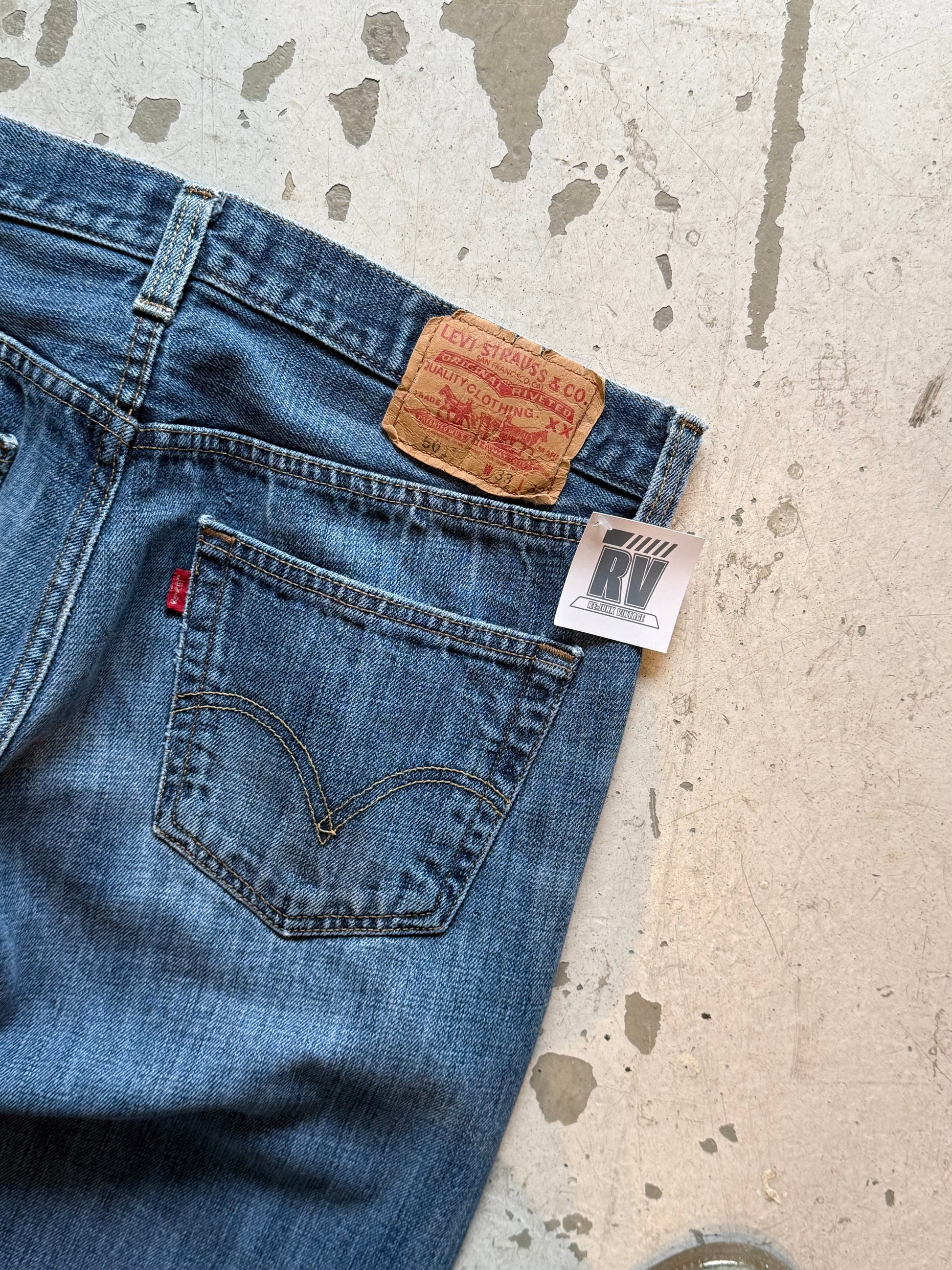 Levi’s 501 vintage jeans W33/L32 – klassisk straight fit denim blå 90’erne - Re:Junk Vintage