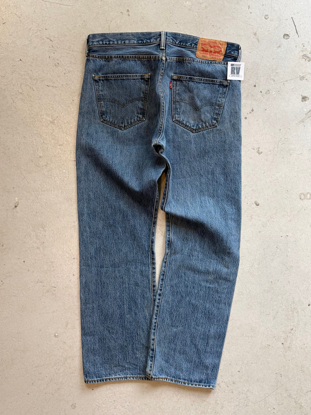 Levi’s 501 vintage jeans W34/L29 – klassisk straight fit denim blå 90’erne - Re:Junk Vintage