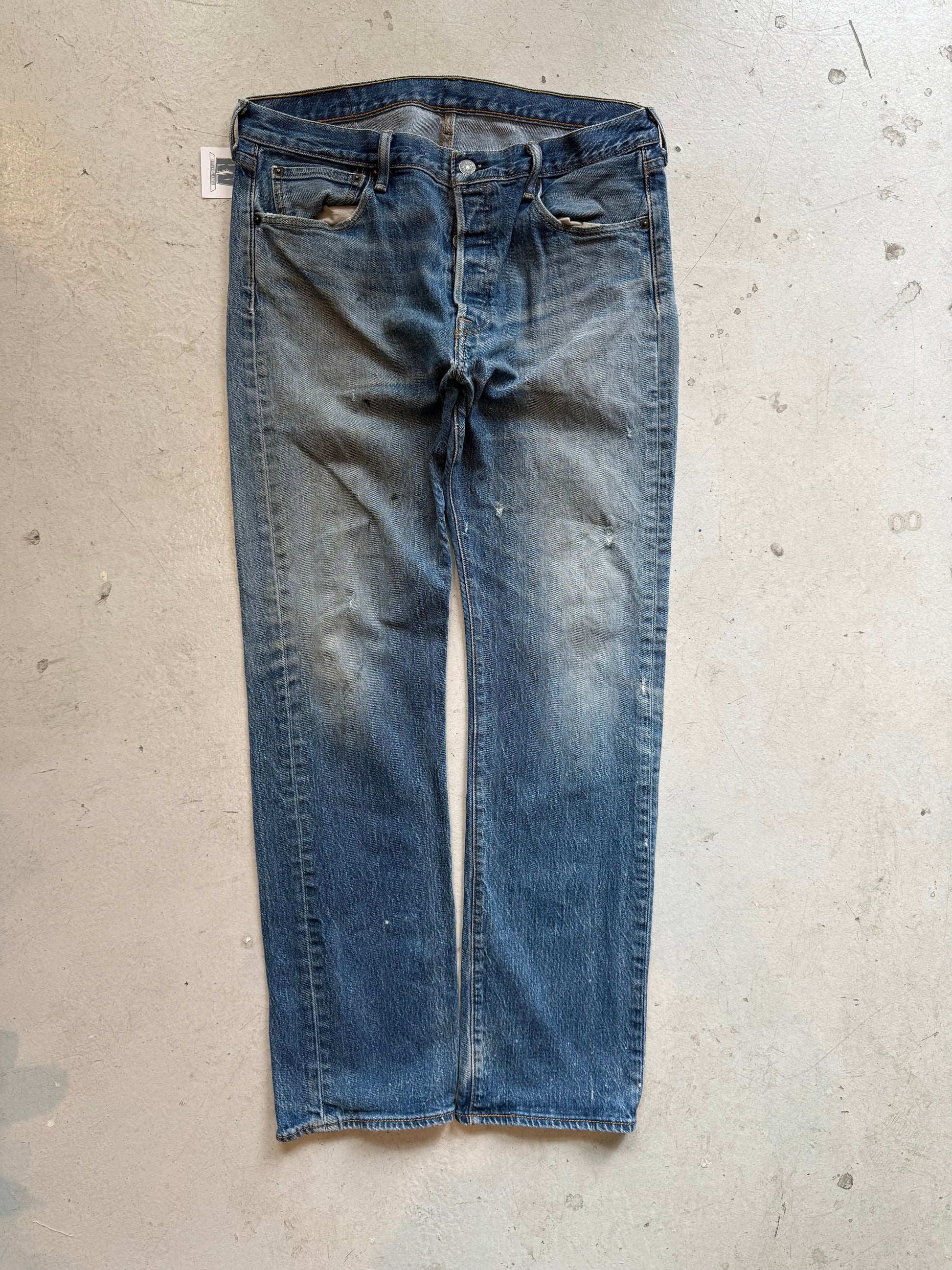Levi’s 501 vintage jeans W34/L32 – klassisk straight fit denim blå 90’erne - Re:Junk Vintage