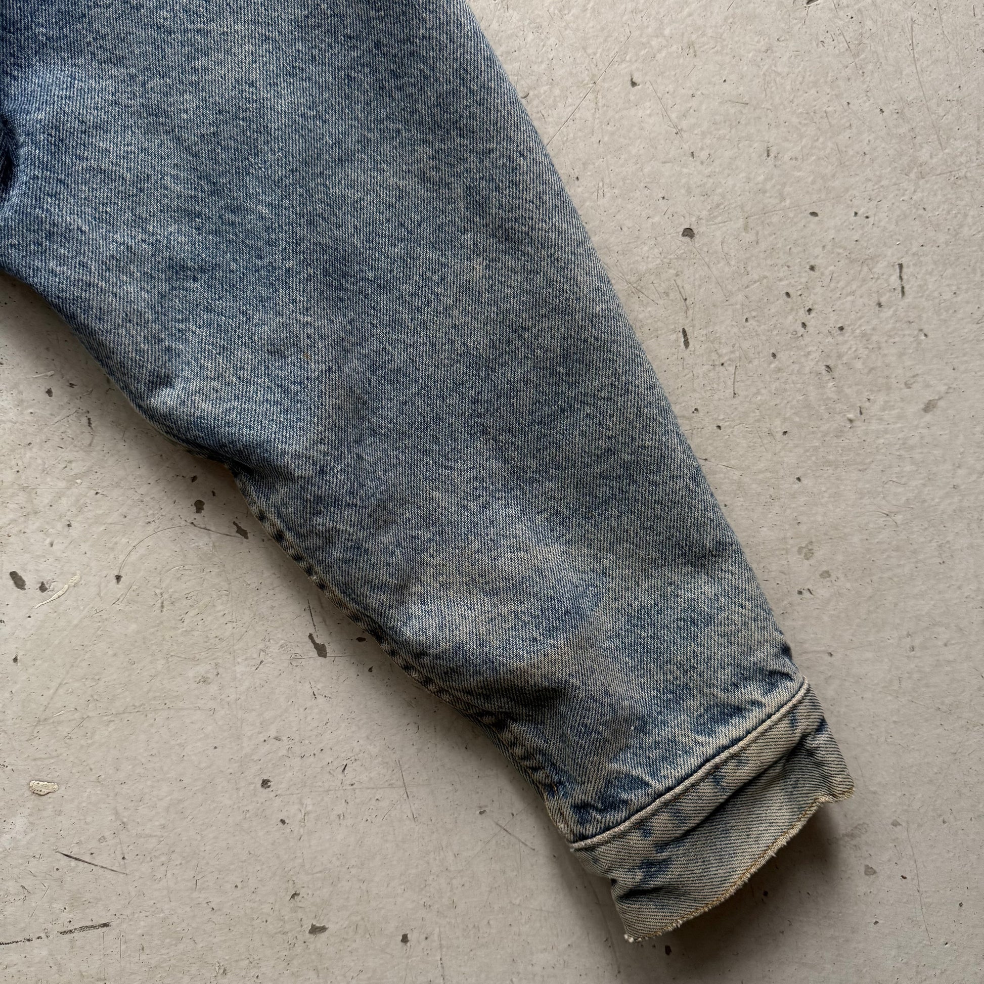 Levi’s | denimjakke custom art | blå | small - Re:Junk Vintage