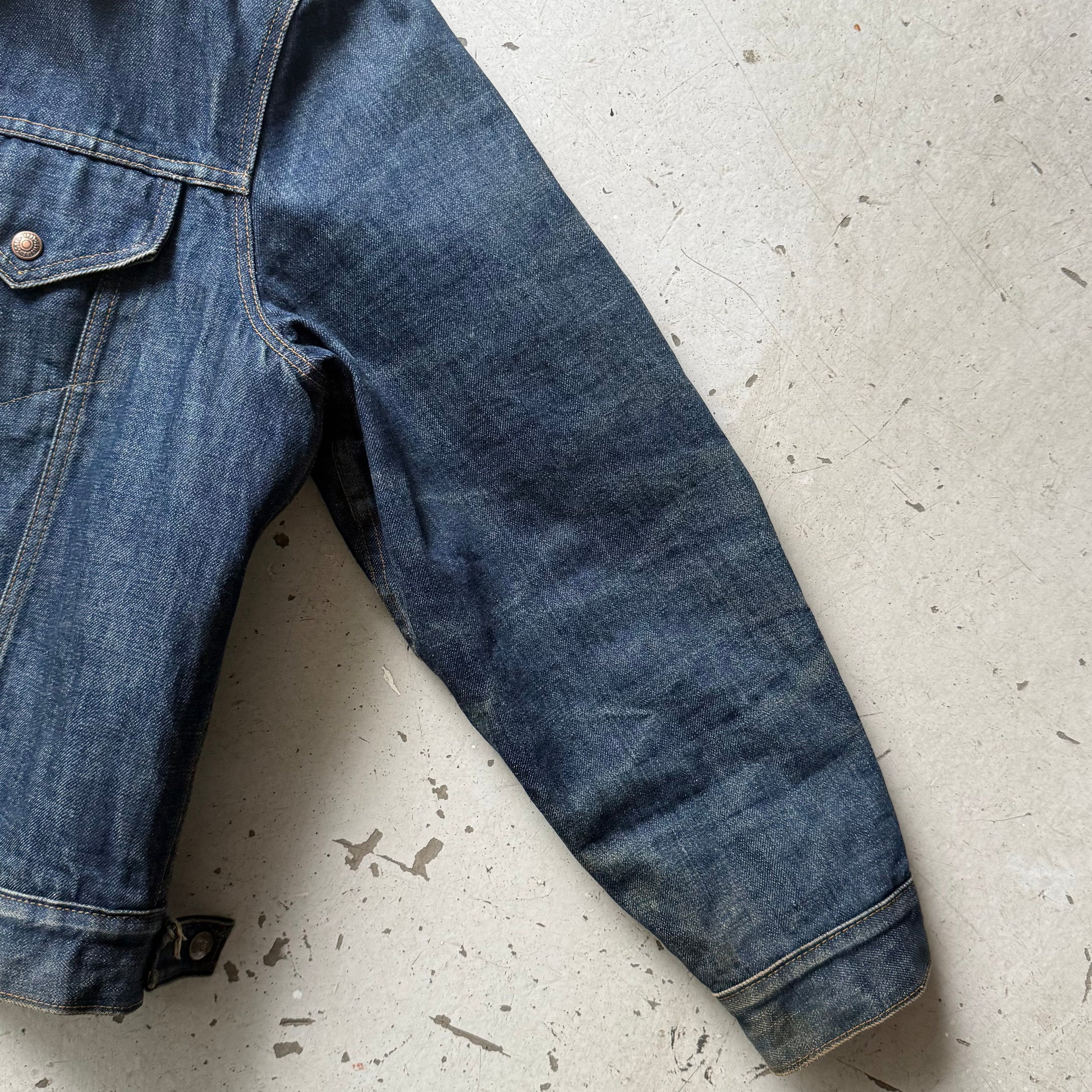 Levi’s | sherpa denimjakke | mørkeblå | Large - Re:Junk Vintage