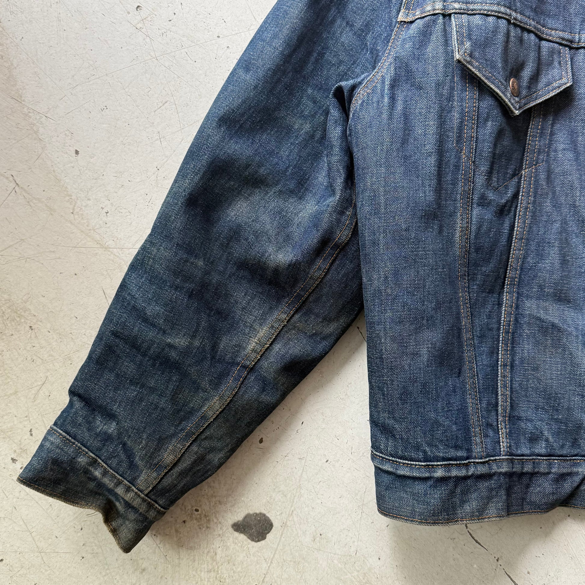 Levi’s | sherpa denimjakke | mørkeblå | Large - Re:Junk Vintage