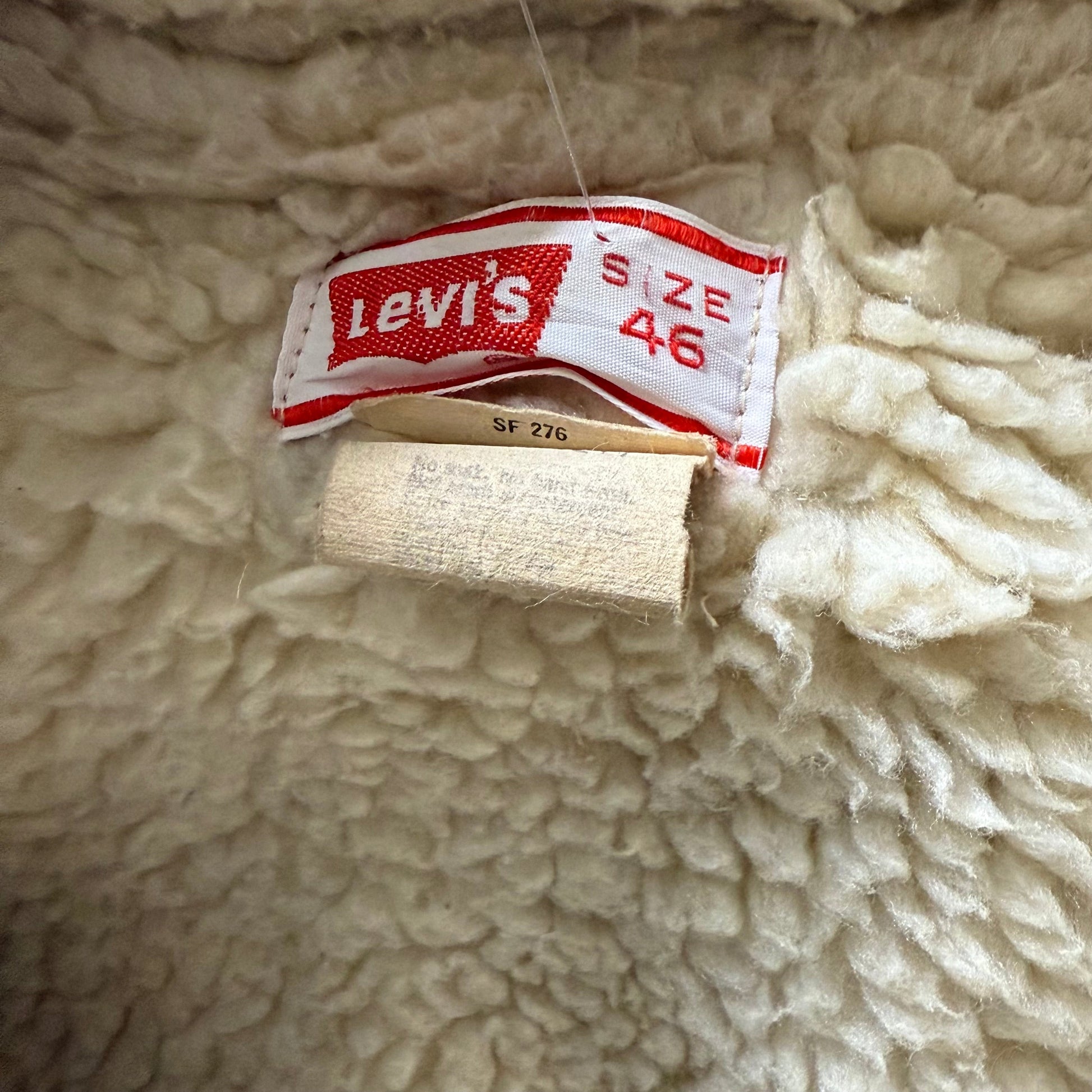 Levi’s | sherpa denimjakke | mørkeblå | Large - Re:Junk Vintage