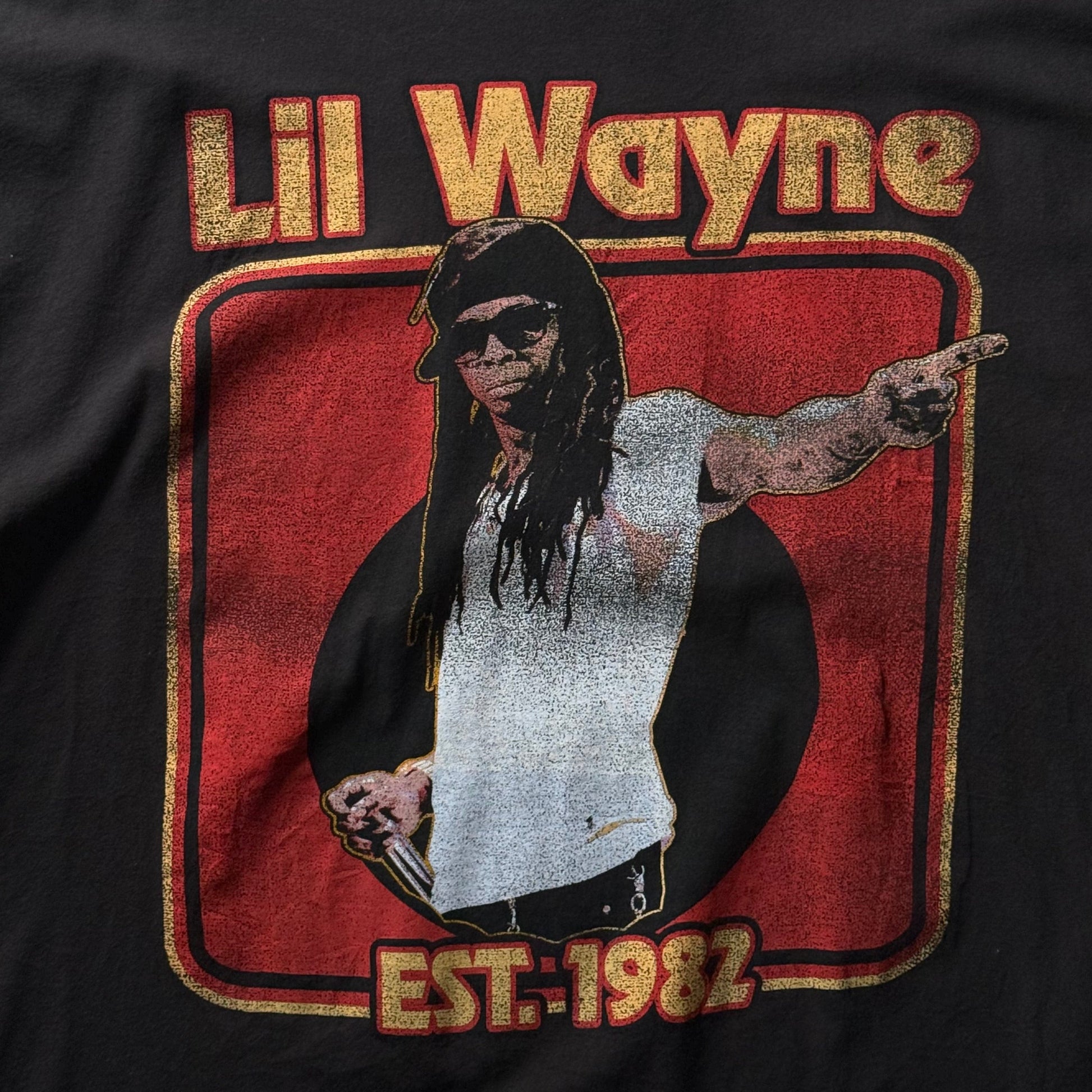 Lil Wayne | graphic t-shirt | sort | M - Re:Junk Vintage