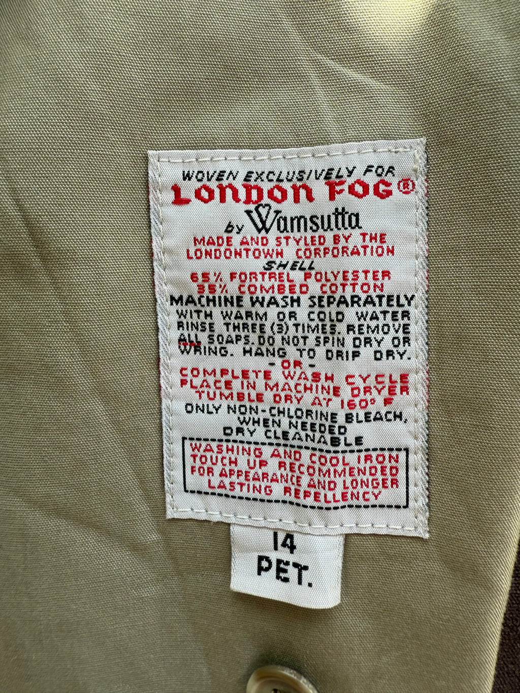 London Fog | trenchcoat | beige | L/Petite - Re:Junk Vintage
