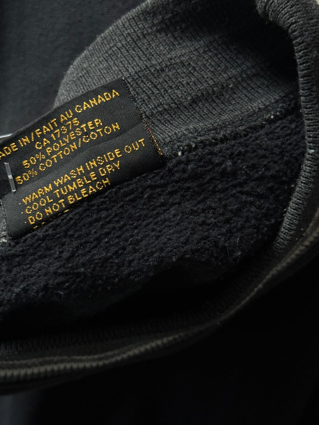 Marshlands | sweatshirt | sort m. ulvemotiv | medium - Re:Junk Vintage