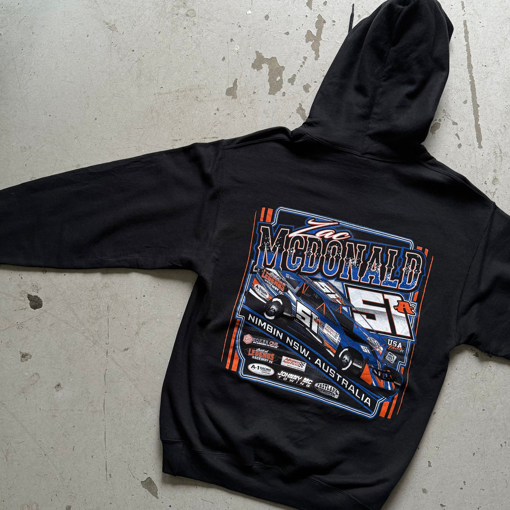 McDonald Racing Hoodie – Sort (M) - Re:Junk Vintage