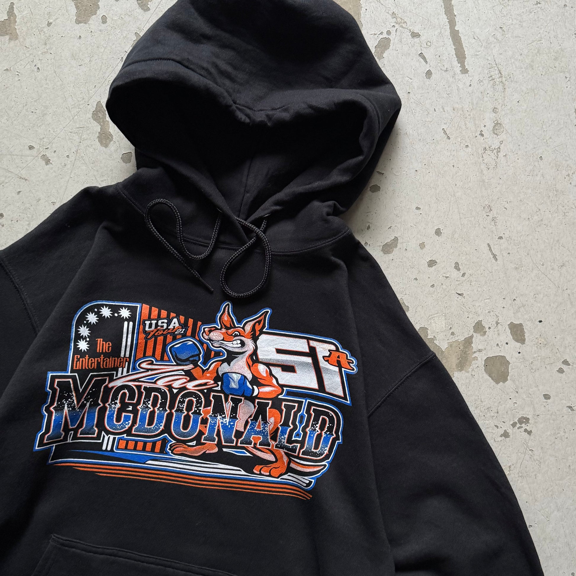 McDonald Racing Hoodie – Sort (M) - Re:Junk Vintage