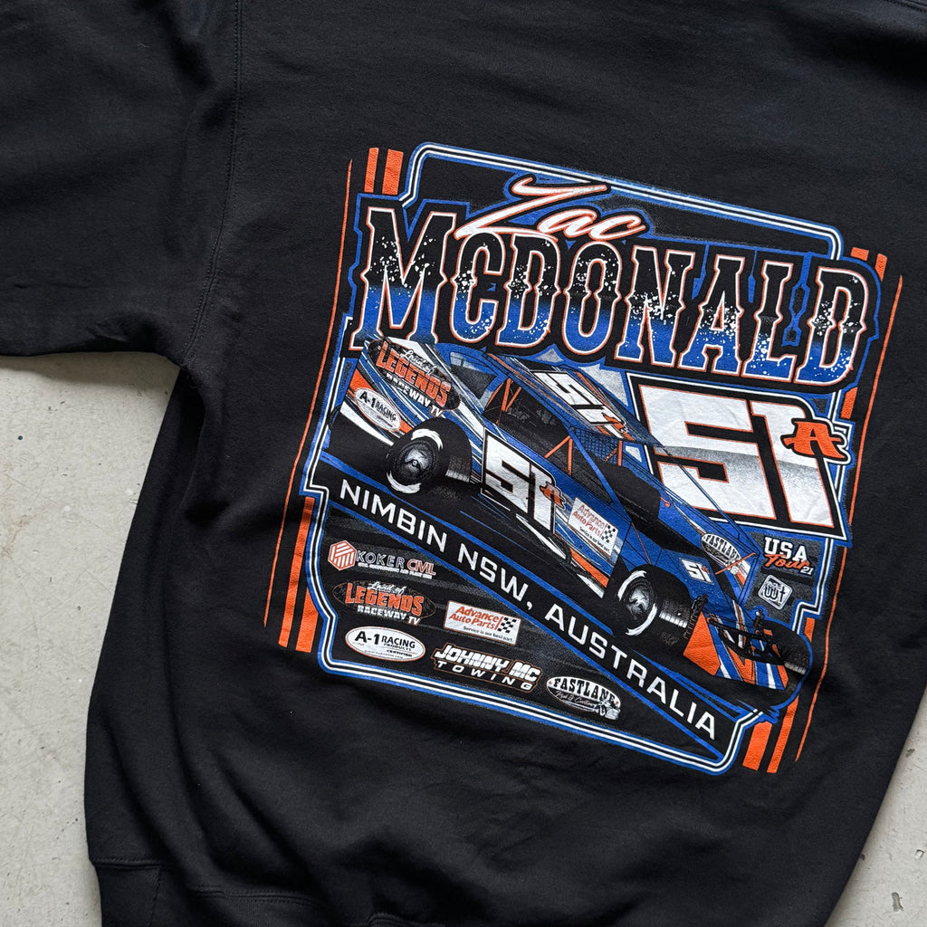 McDonald Racing Hoodie – Sort (M) - Re:Junk Vintage