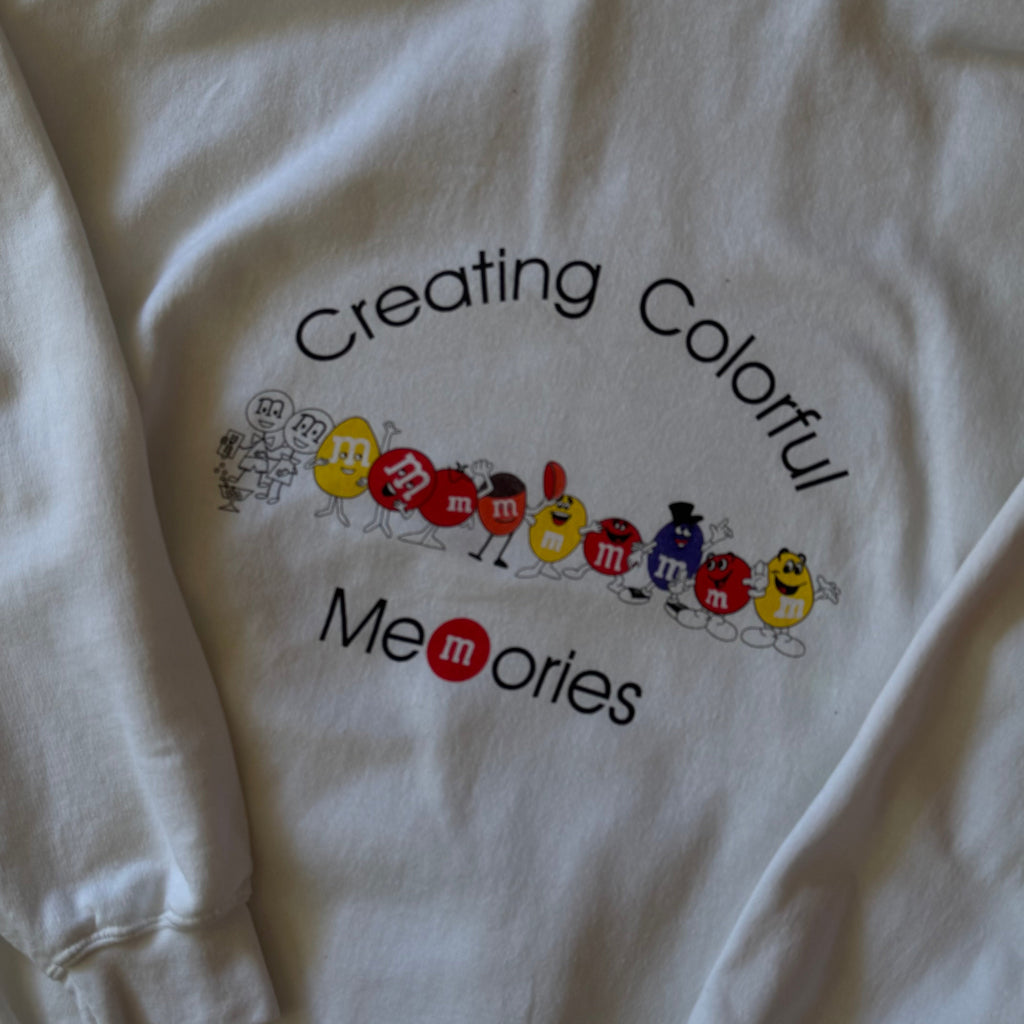 M&M’s | graphic hoodie | hvid | L - Re:Junk Vintage