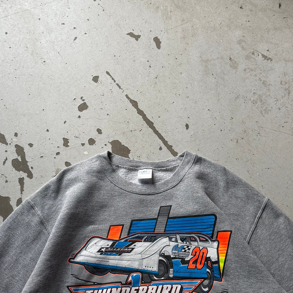 Nascar| sweatshirt | grå | Large - Re:Junk Vintage