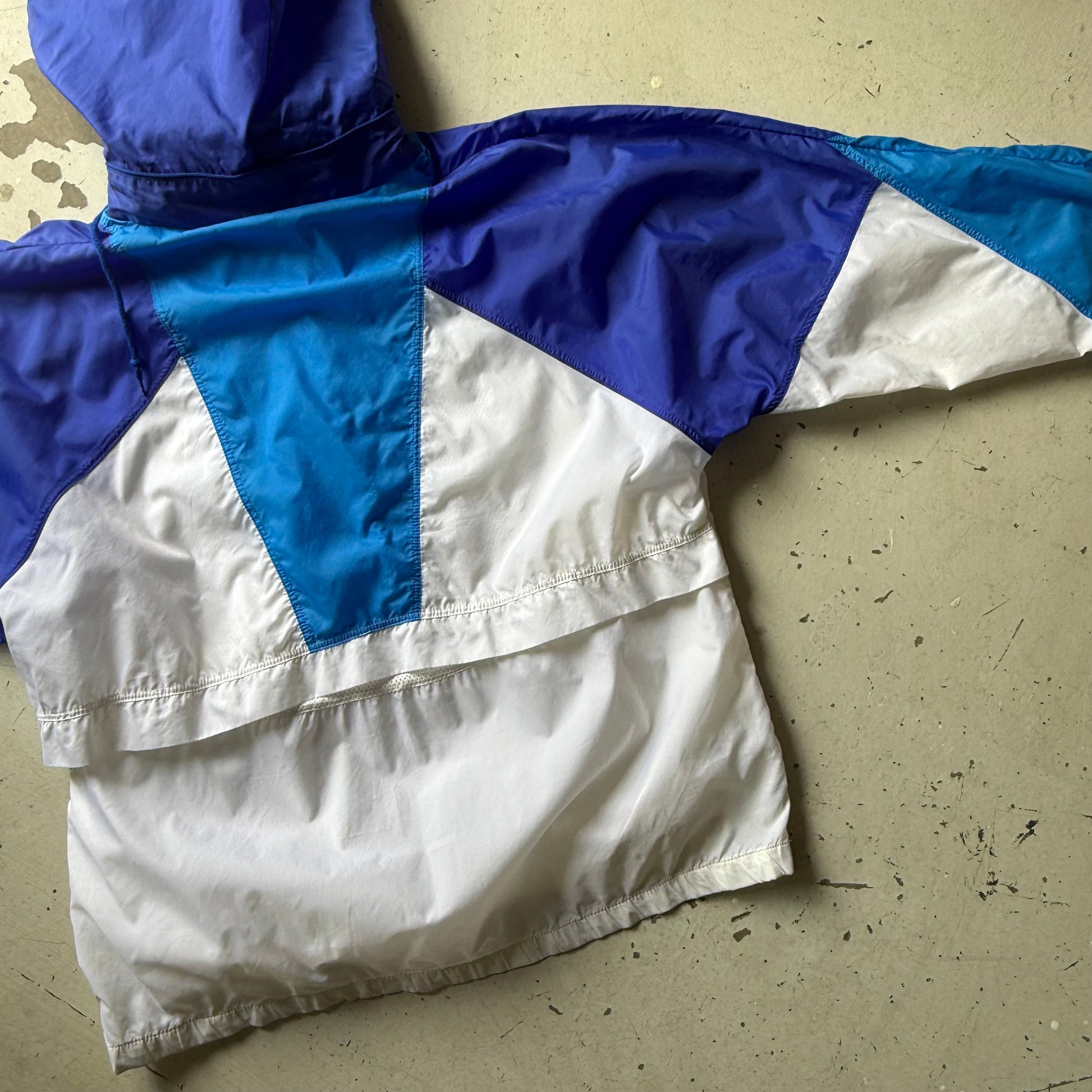 New Balance | anorak jakke | blå/hvid | L - Re:Junk Vintage