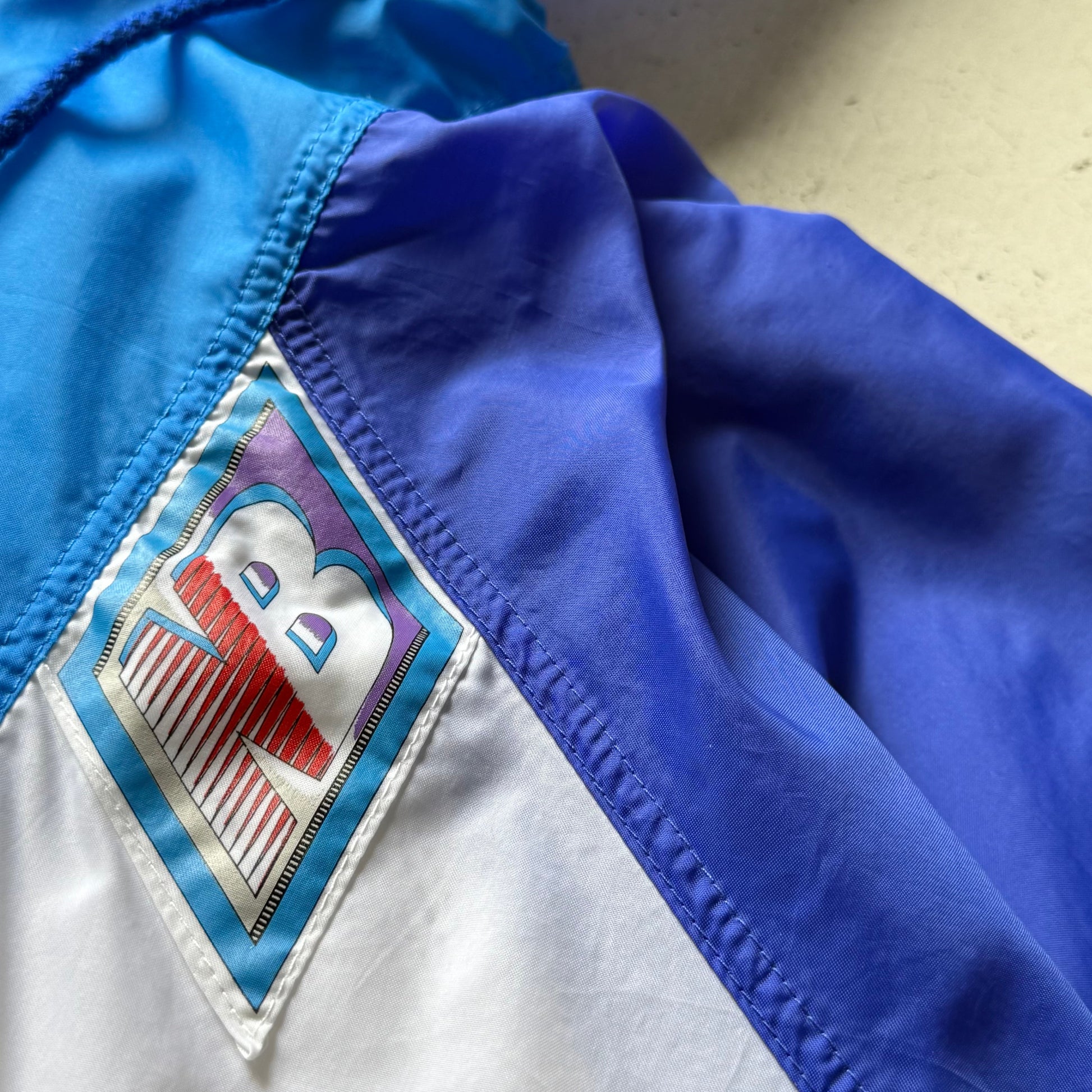 New Balance | anorak jakke | blå/hvid | L - Re:Junk Vintage