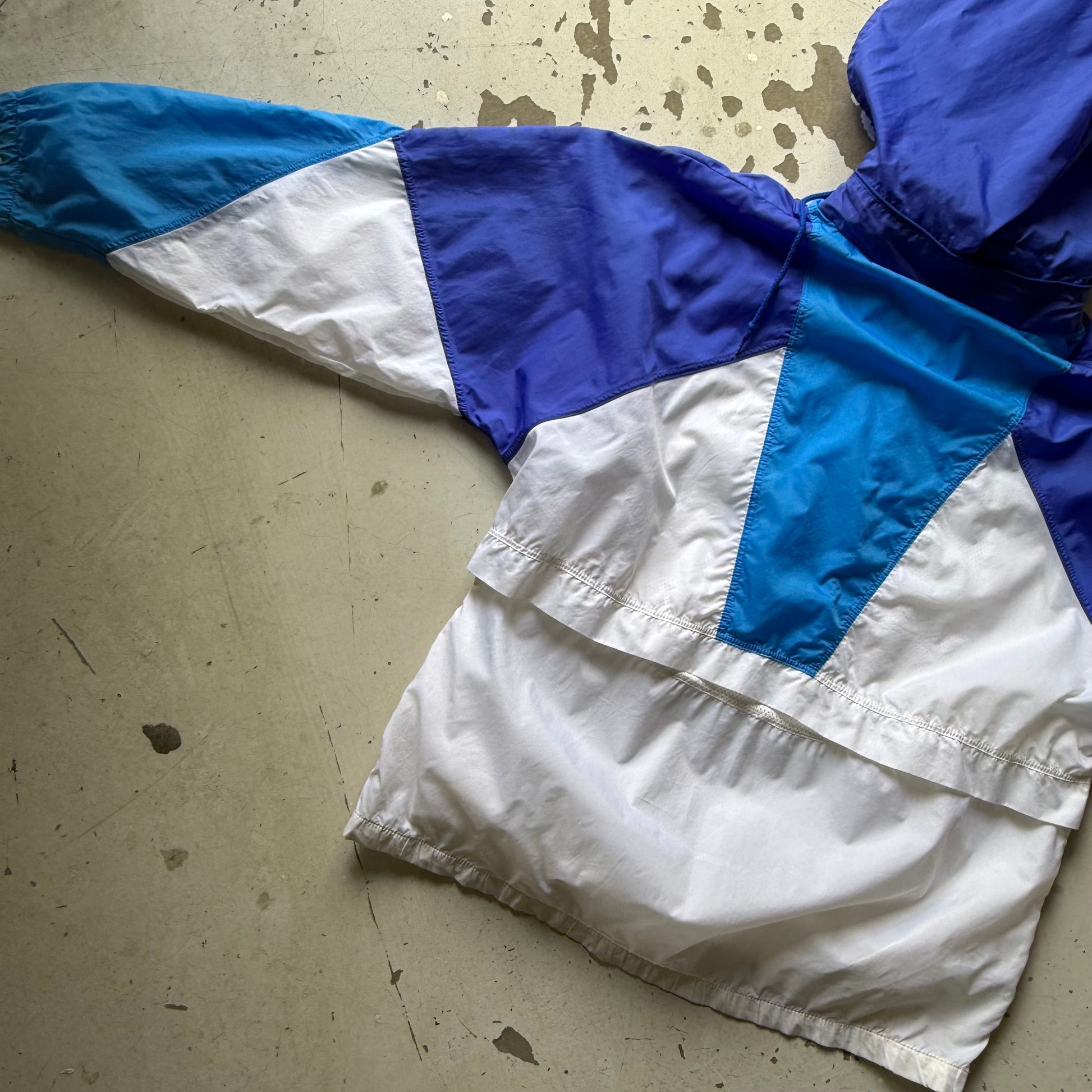 New Balance | anorak jakke | blå/hvid | L - Re:Junk Vintage