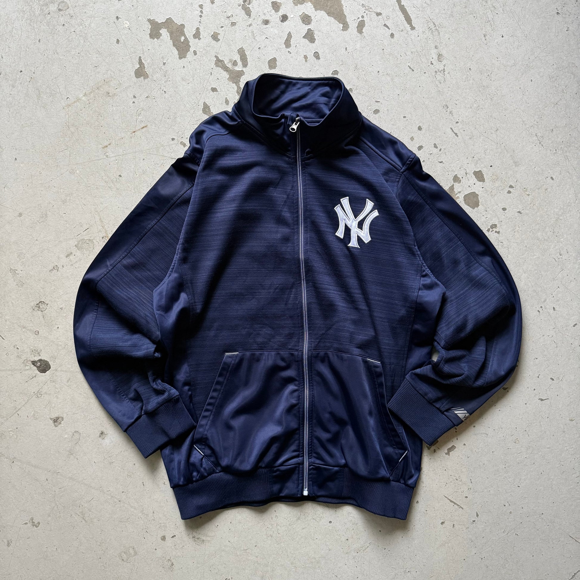 New York Yankees Track Jacket – Navy (L) - Re:Junk Vintage