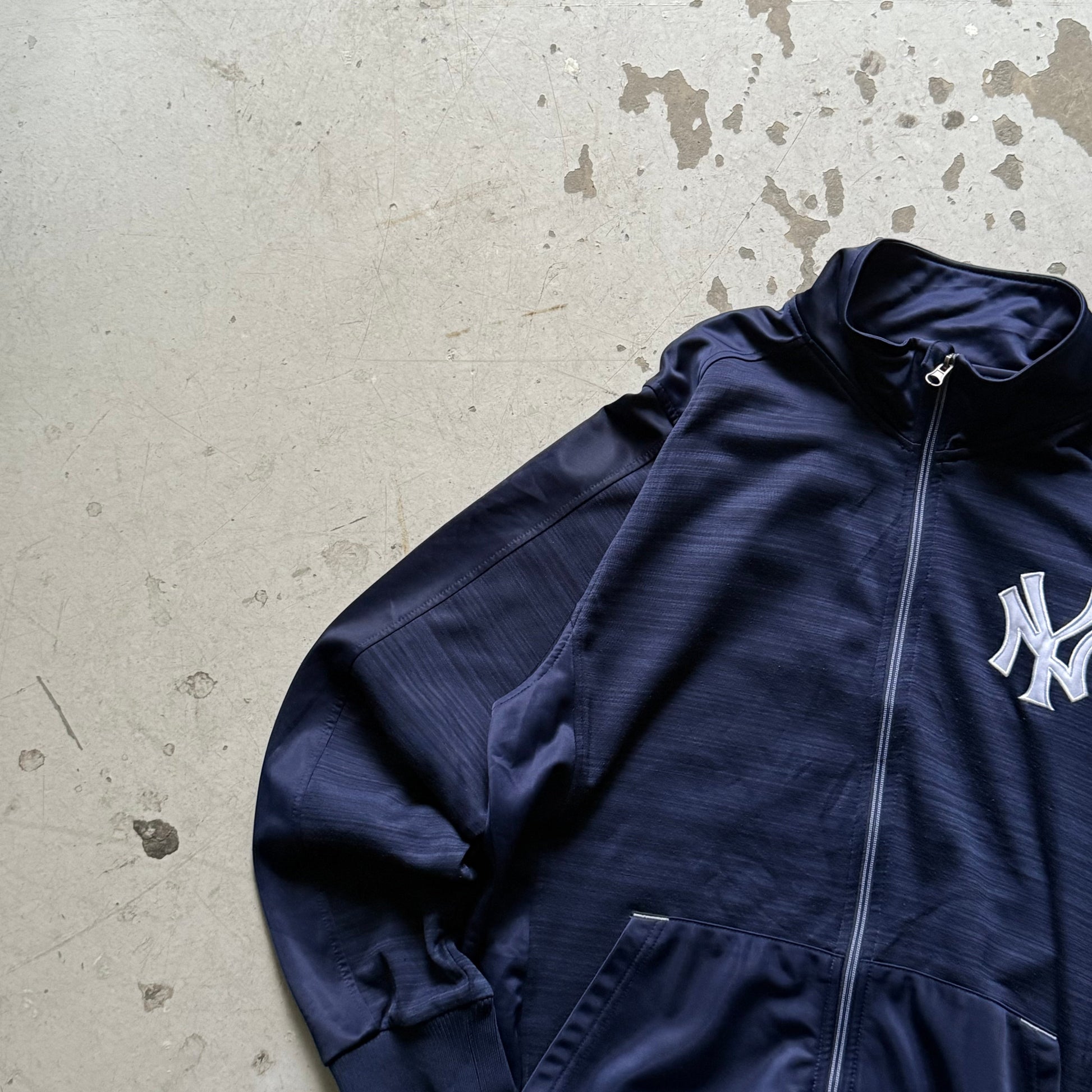 New York Yankees Track Jacket – Navy (L) - Re:Junk Vintage