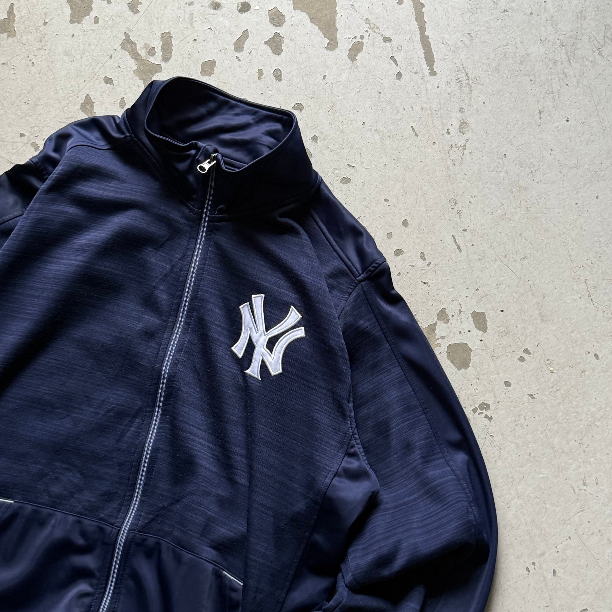 New York Yankees Track Jacket – Navy (L) - Re:Junk Vintage