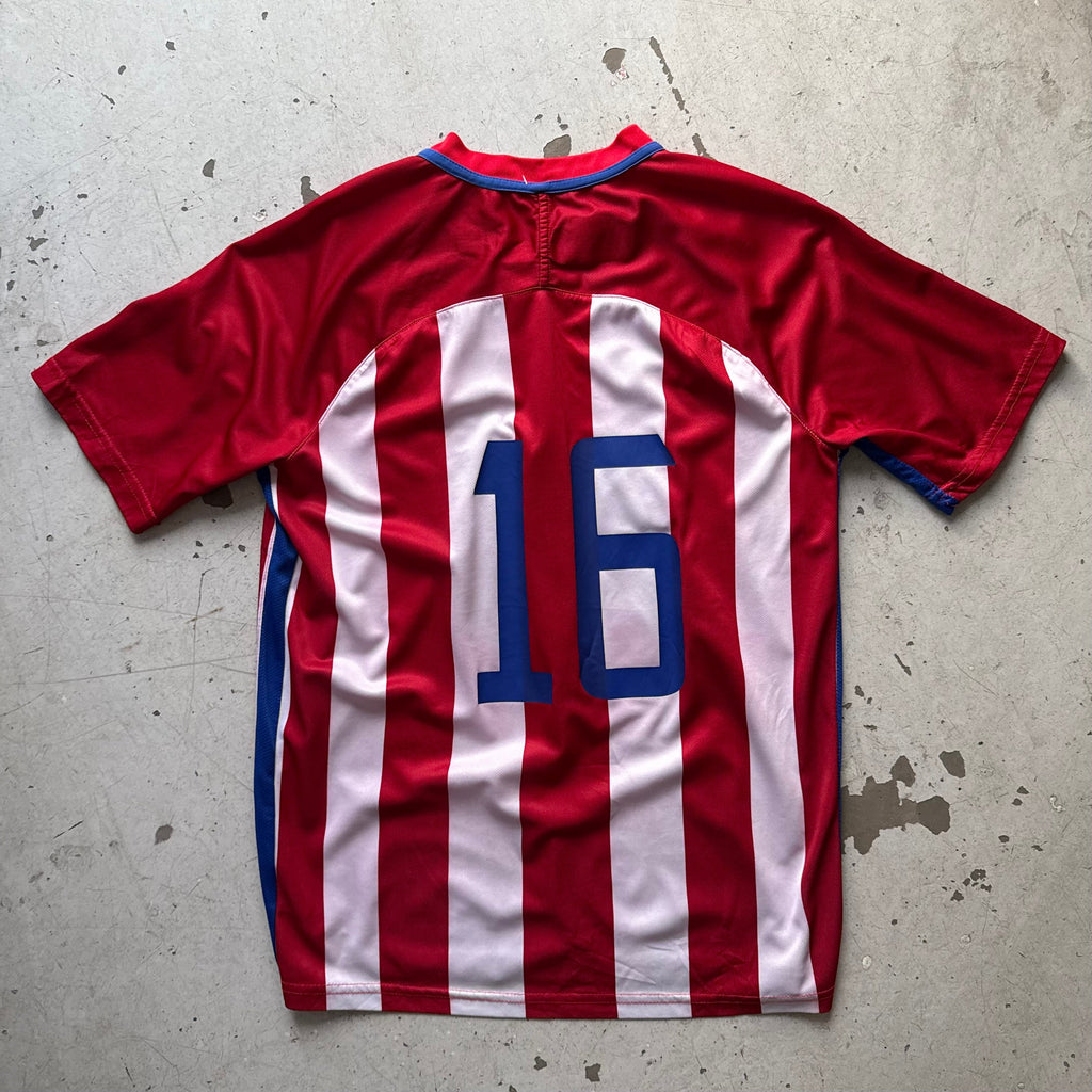 Nike Atlético Madrid hjemmebanetrøje 2016 vintage rød/hvid str. M - Re:Junk Vintage