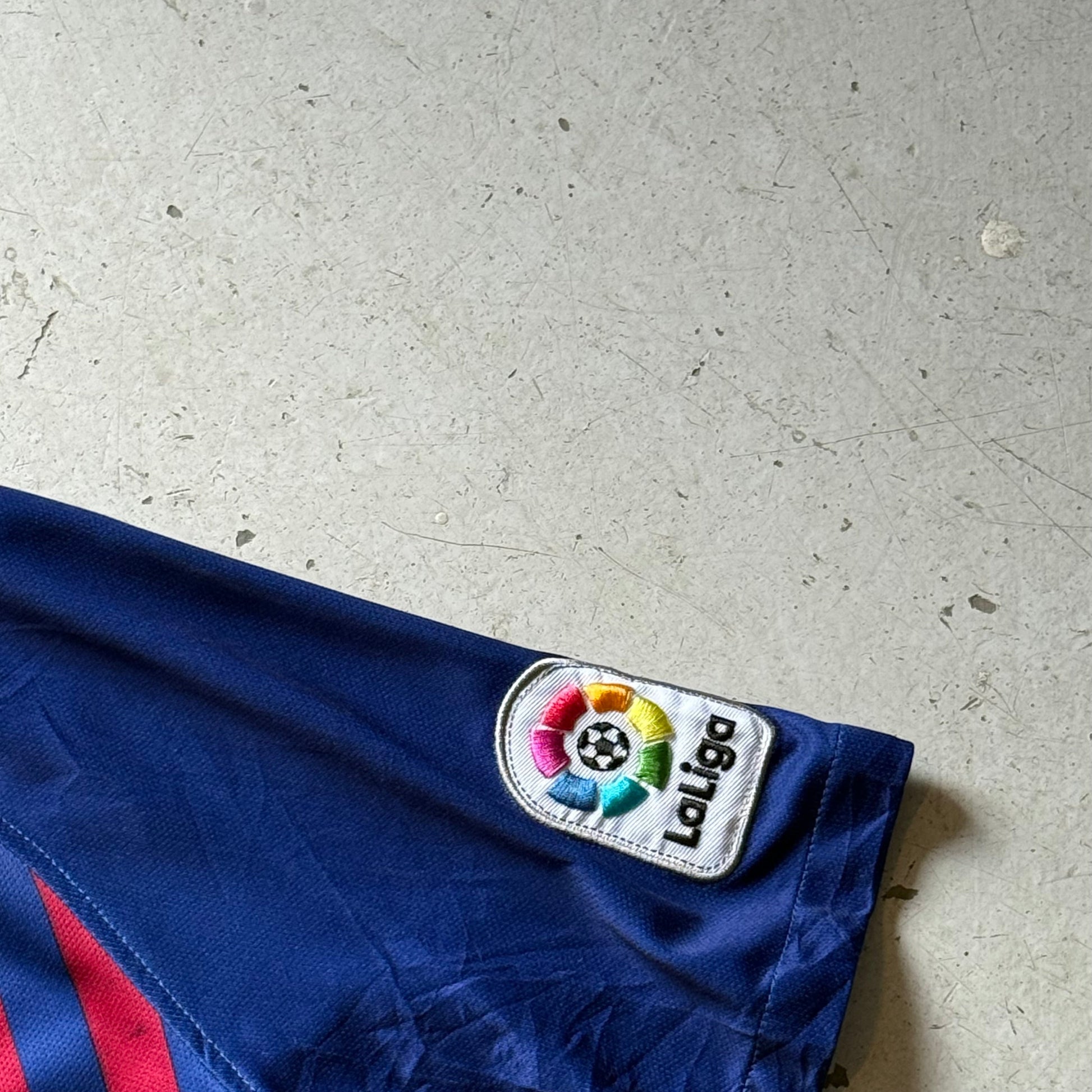 Nike FC Barcelona Messi 10 | Fodboldtrøje | Blå/Rød | Small - Re:Junk Vintage