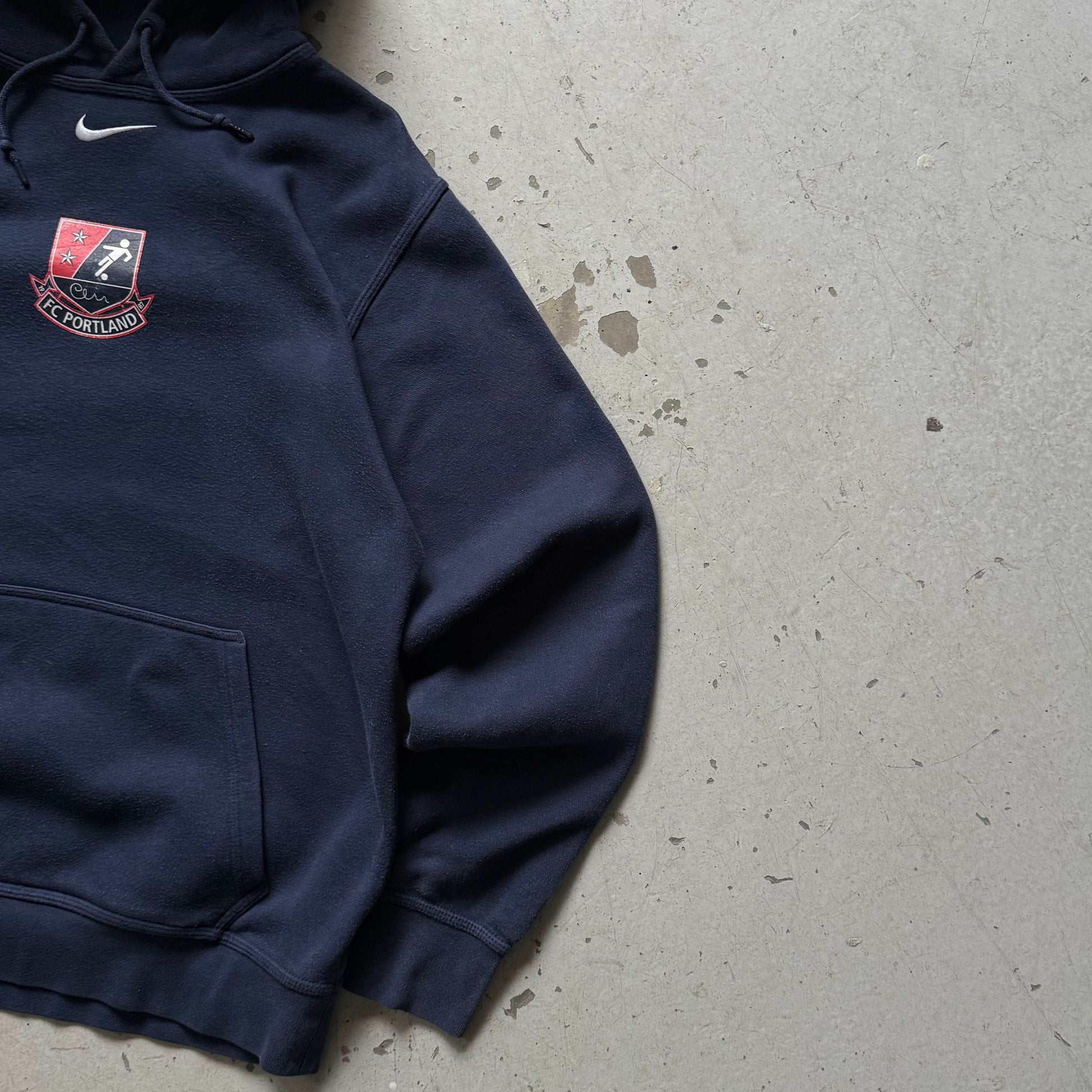 Nike FC Portland Hoodie Navy – Vintage Fodbold Hoodie (S) - Re:Junk Vintage