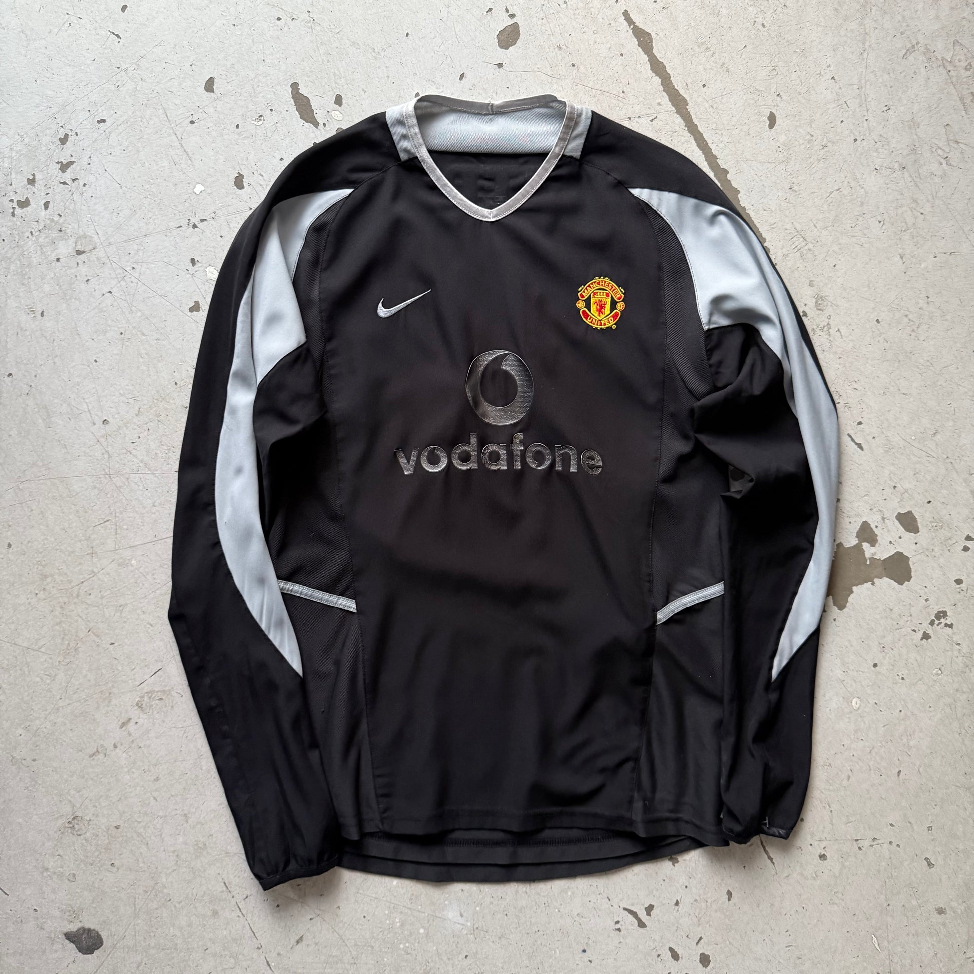 Nike Manchester United langærmet vintage målmandstrøje sort S - Re:Junk Vintage