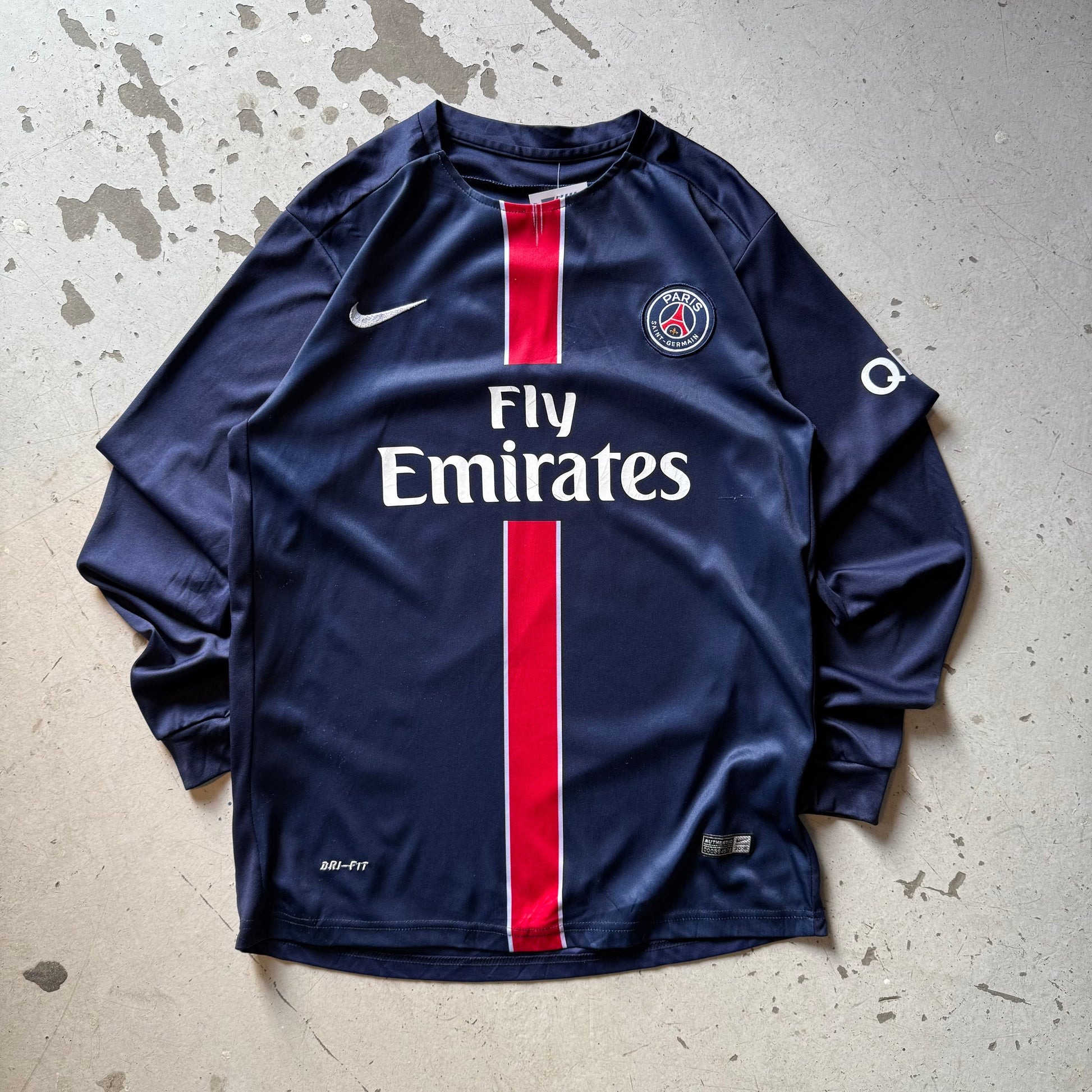 Nike PSG Ibrahimovic 10 | Fodboldtrøje | Navy/Rød | Large - Re:Junk Vintage